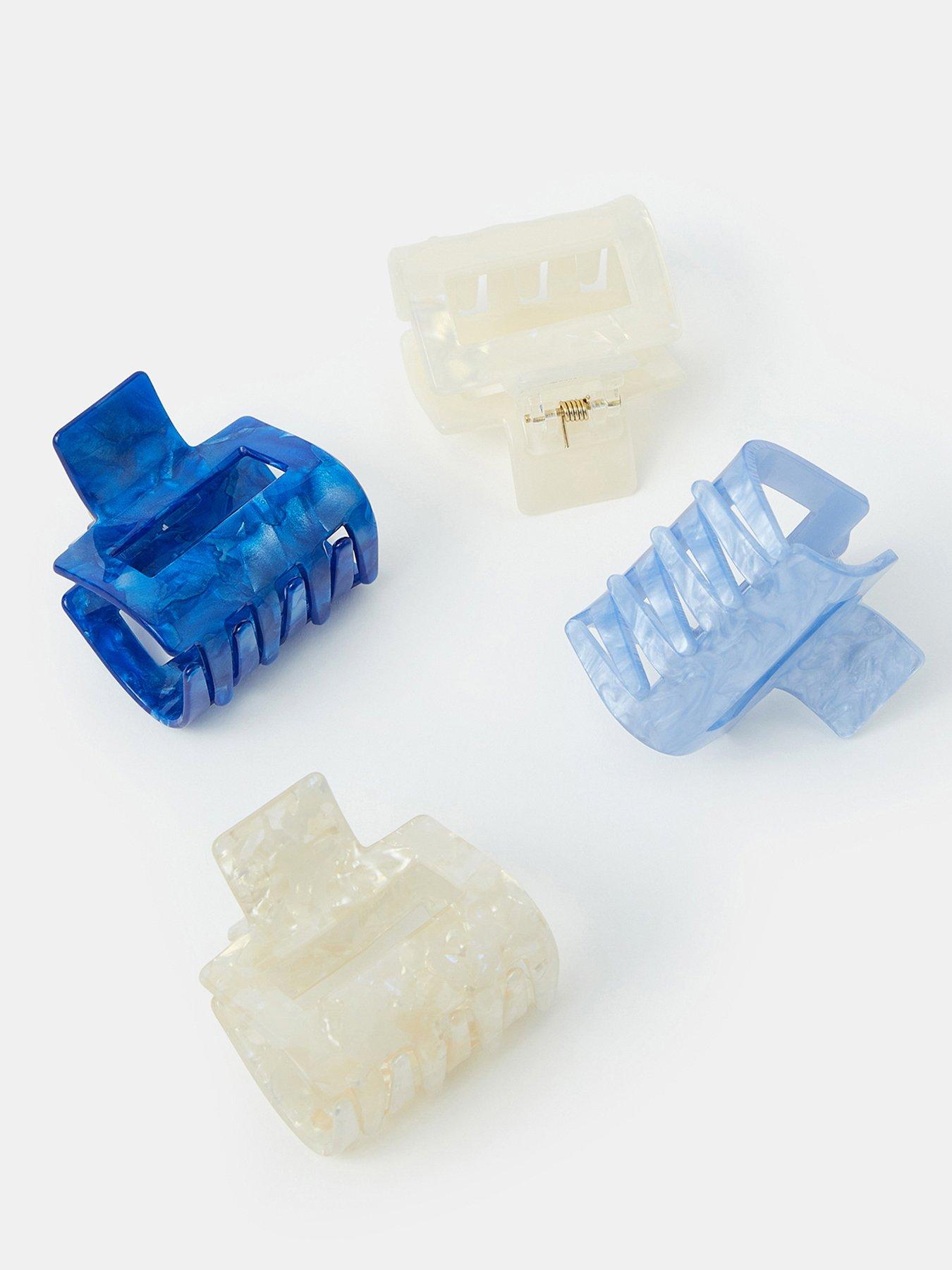 Image 3 of 3 of Accessorize 4-pack Resin Square Claw Clips