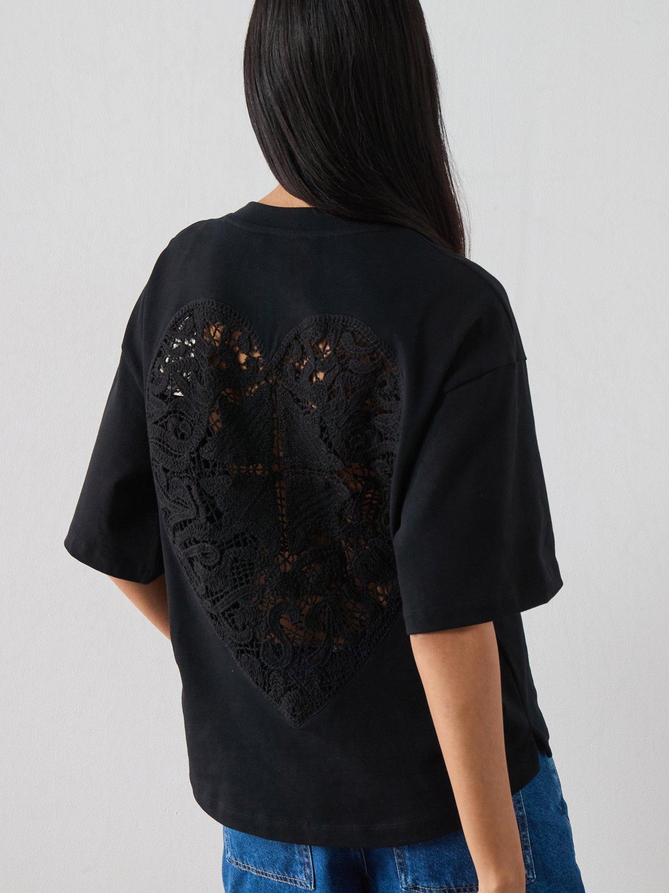 AllSaints Esme Amelie Tee - Black