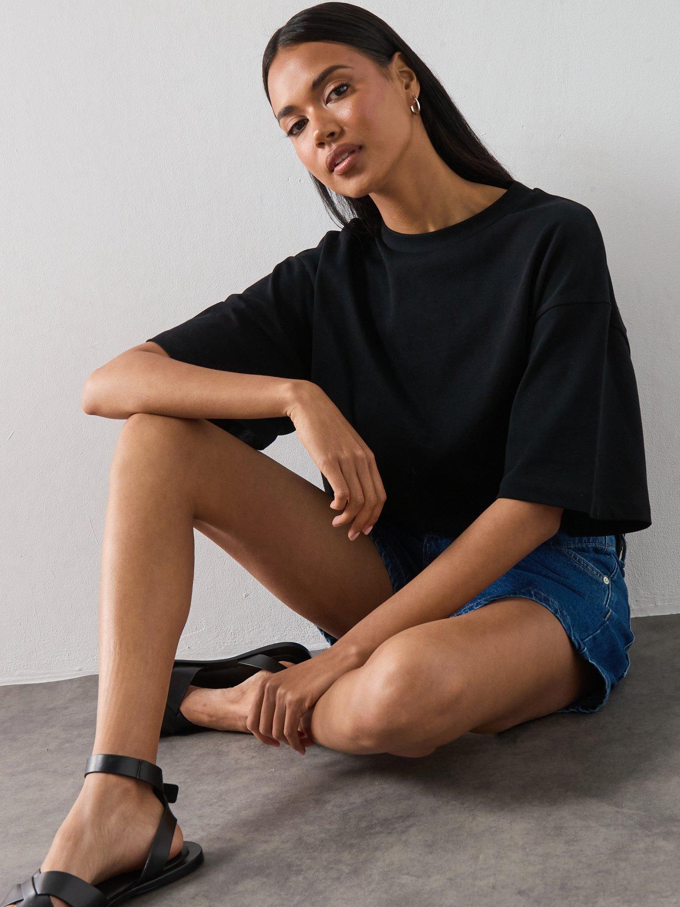 Image 4 of 6 of AllSaints Esme Amelie Tee - Black