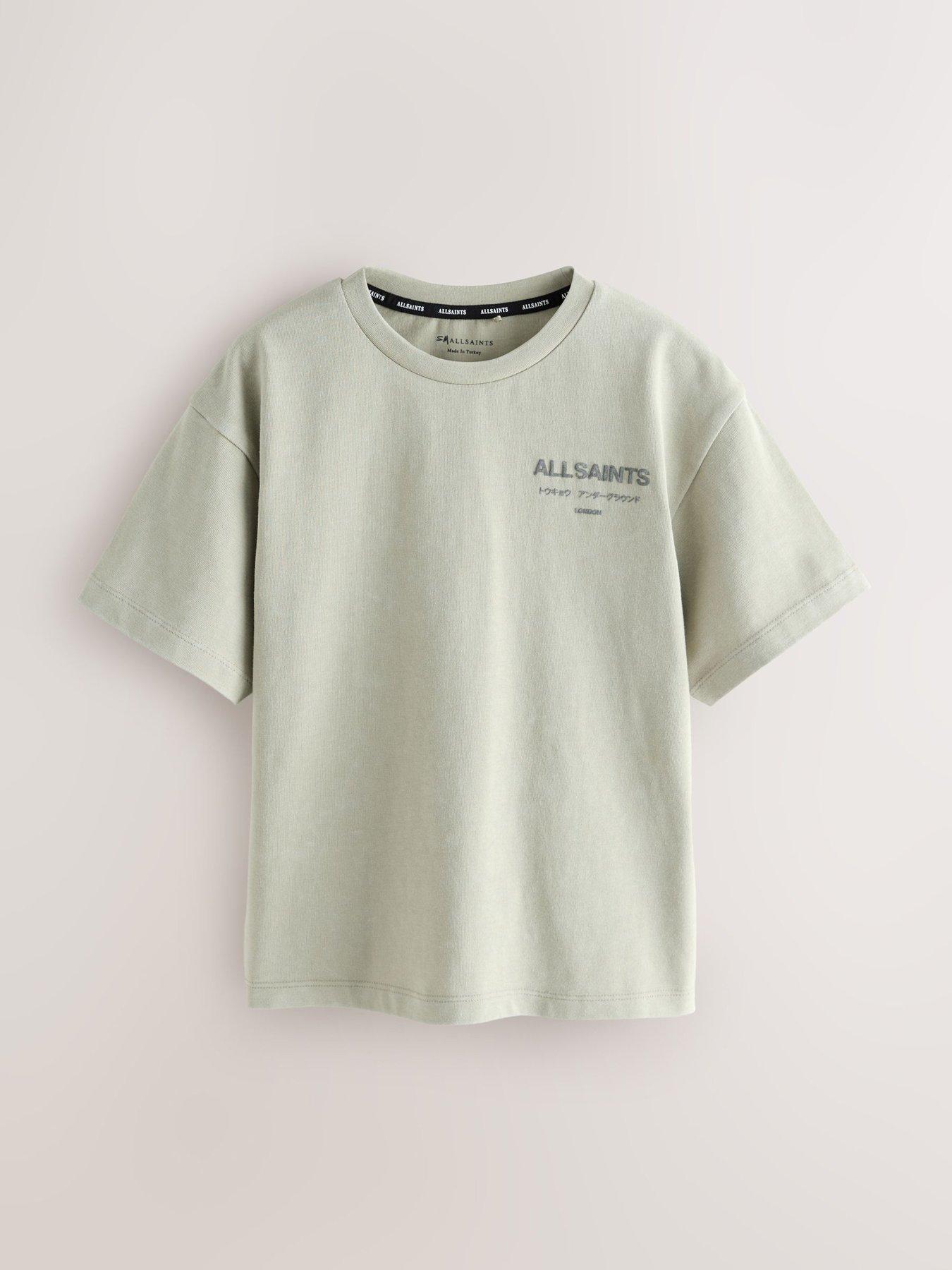 Image 5 of 7 of smALLSAINTS Boys Underground Logo Back Print T-Shirt - Stone