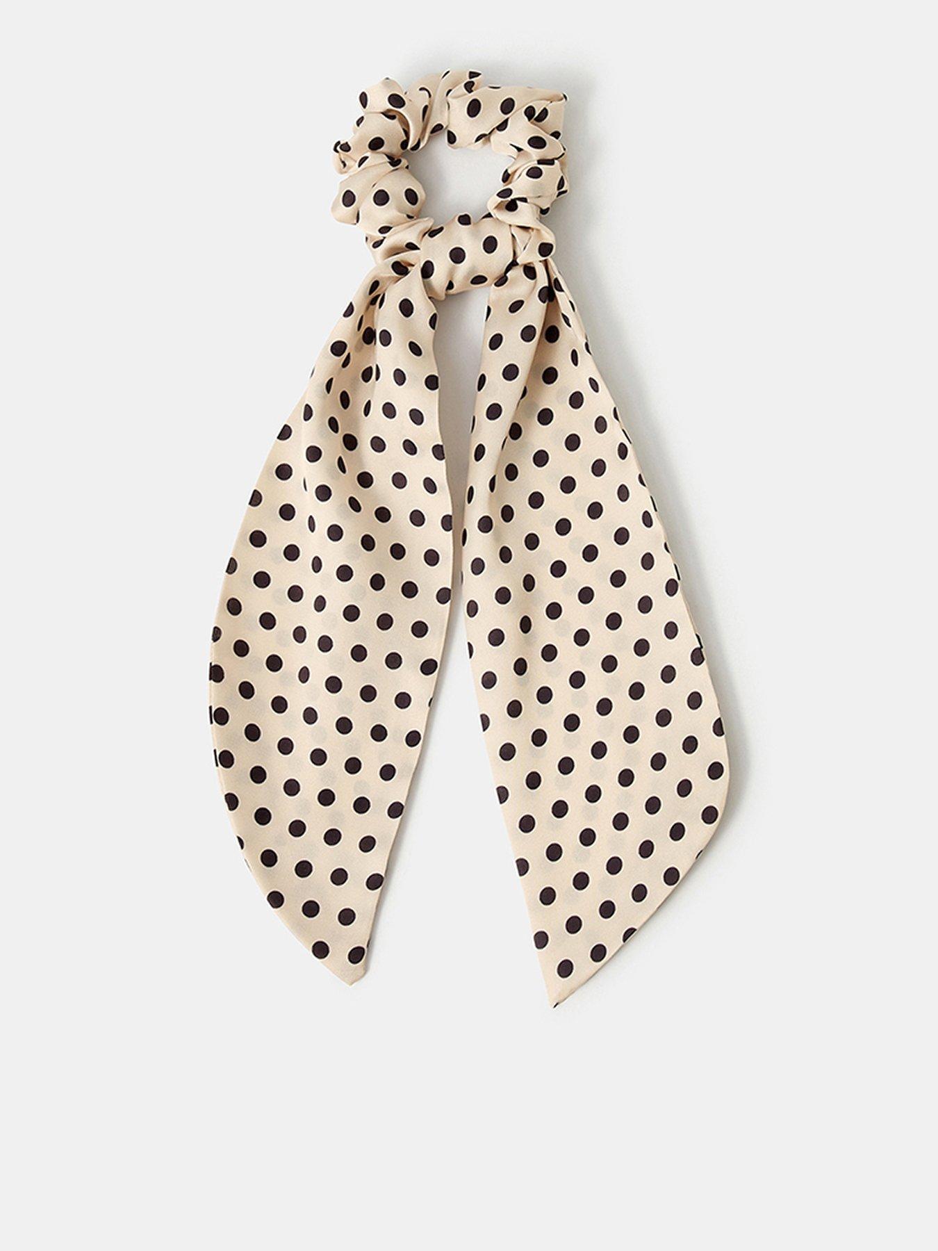 Accessorize Polka Dot Scrunchie Scarf