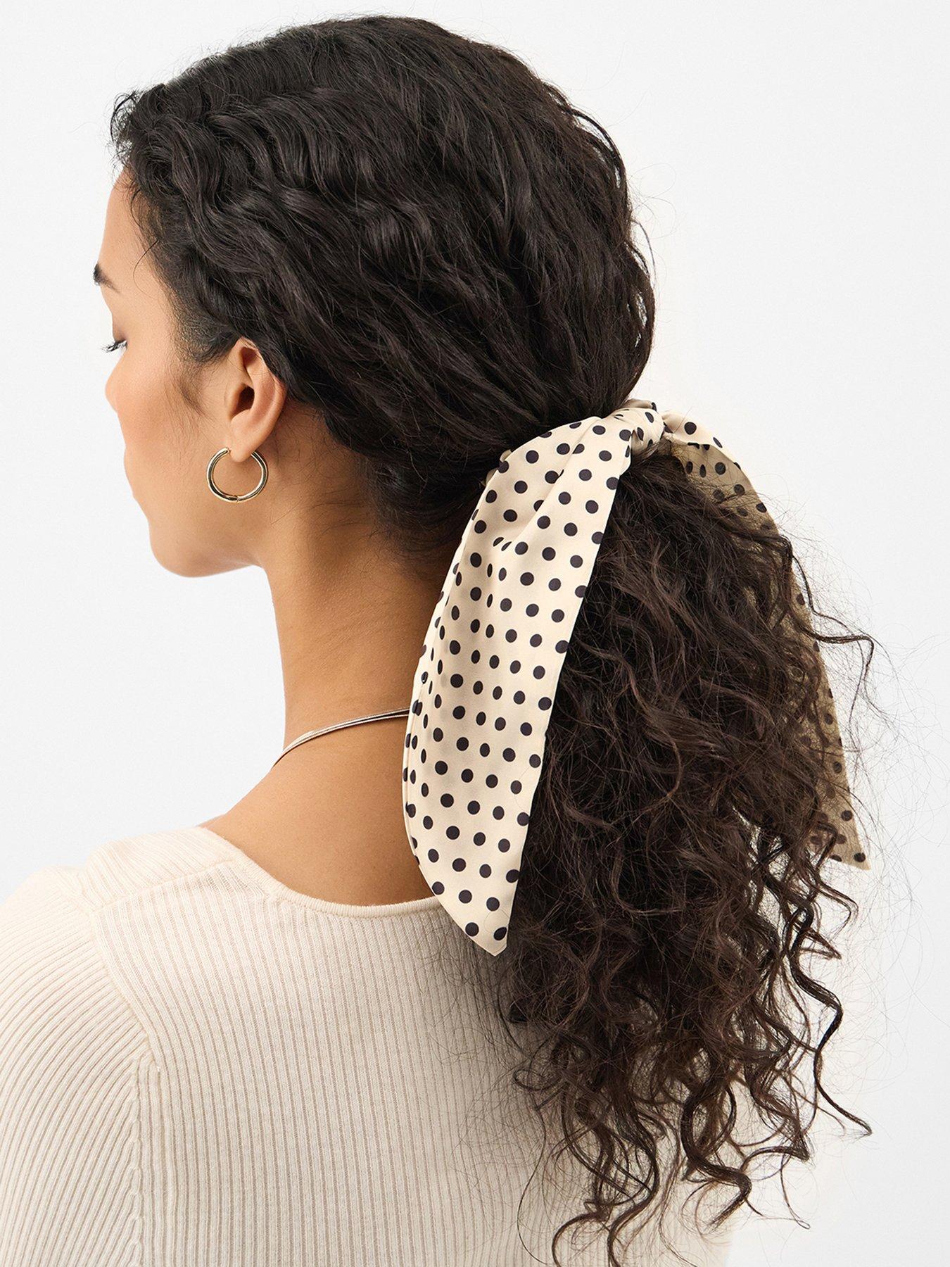 Image 2 of 3 of Accessorize Polka Dot Scrunchie Scarf