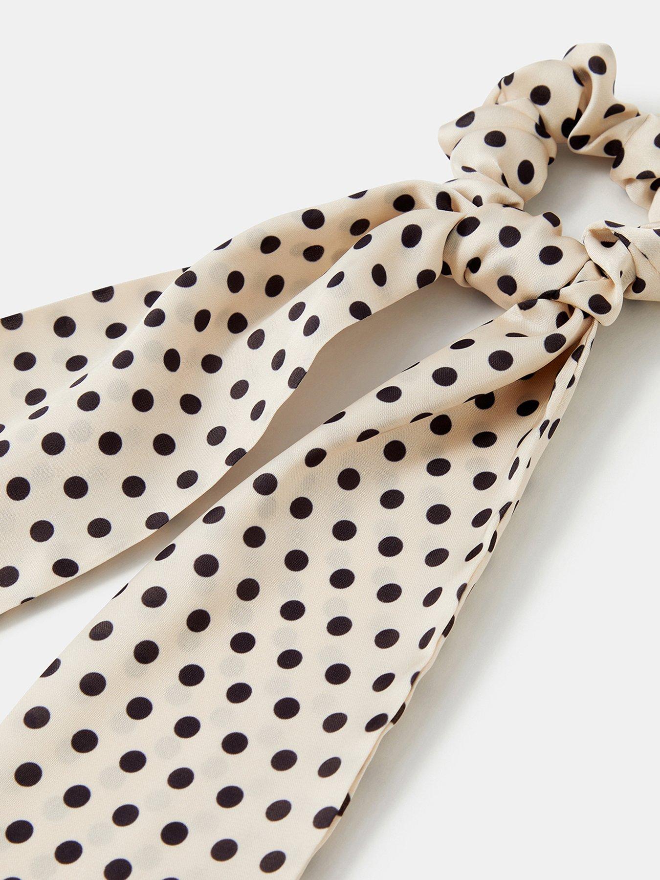 Image 3 of 3 of Accessorize Polka Dot Scrunchie Scarf