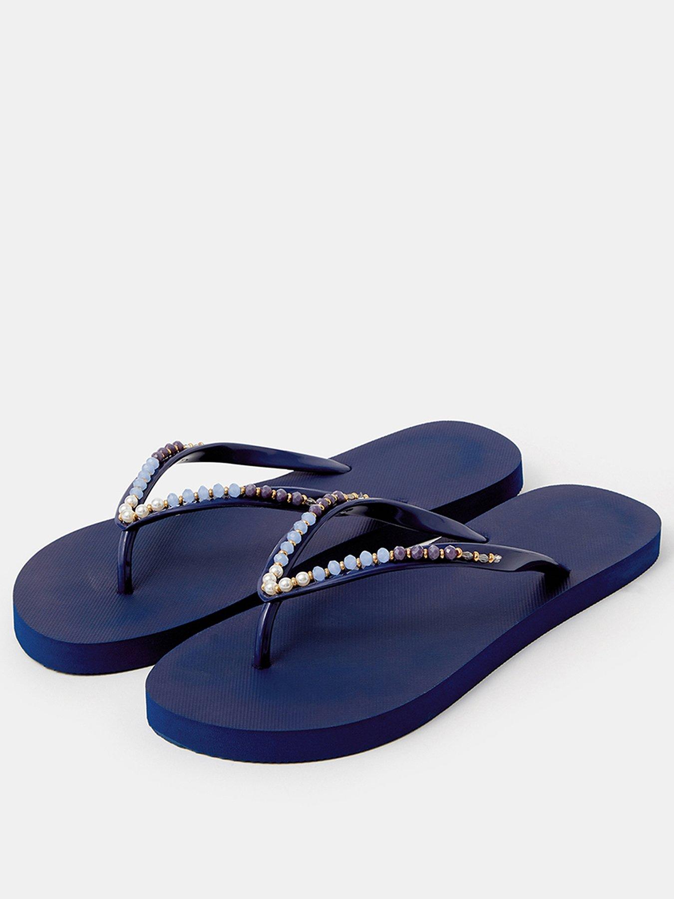 Image 2 of 4 of Accessorize Beaded Flip Flops