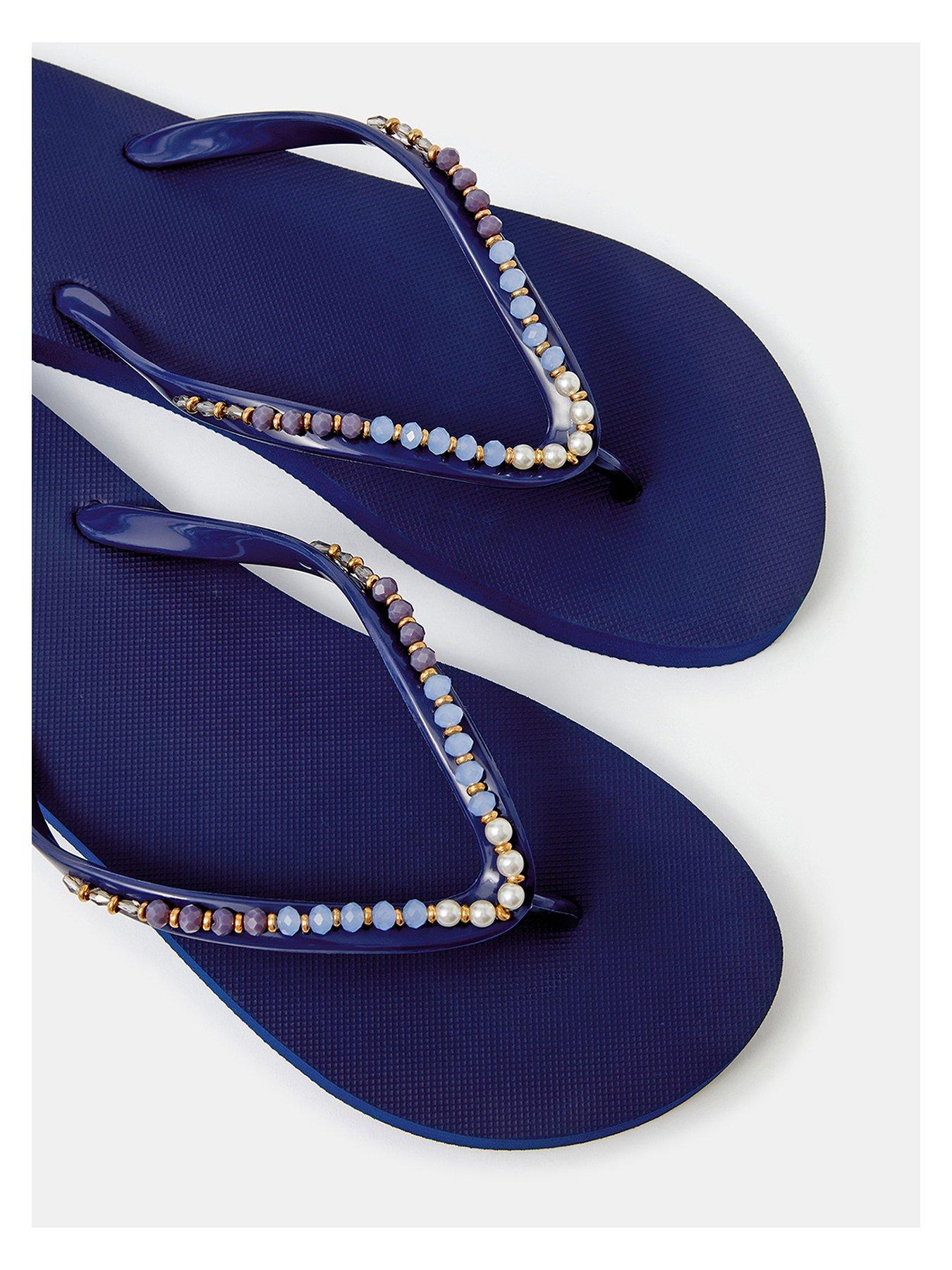 Image 4 of 4 of Accessorize Beaded Flip Flops