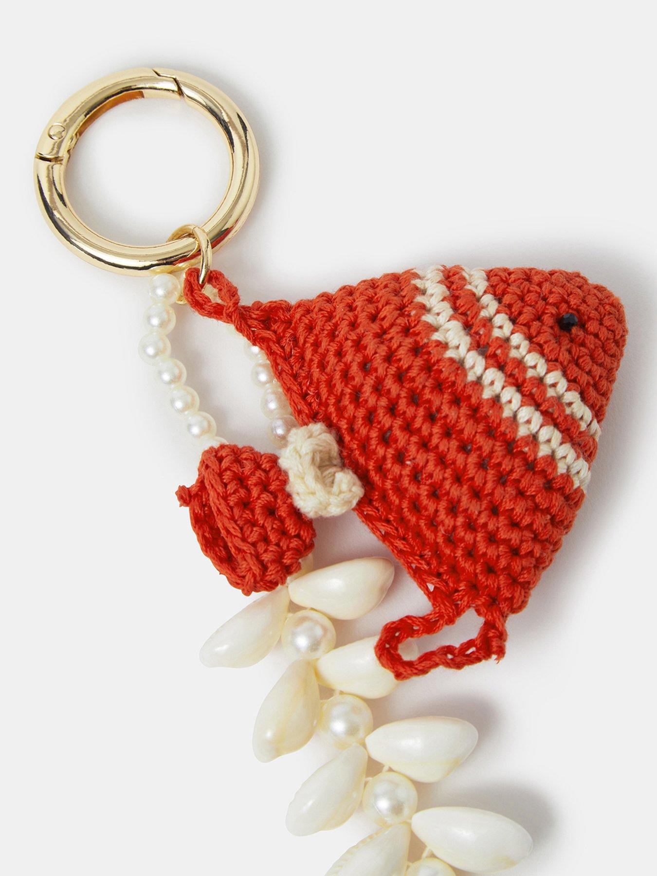 Image 3 of 3 of Accessorize Crochet Fish Bag Charm