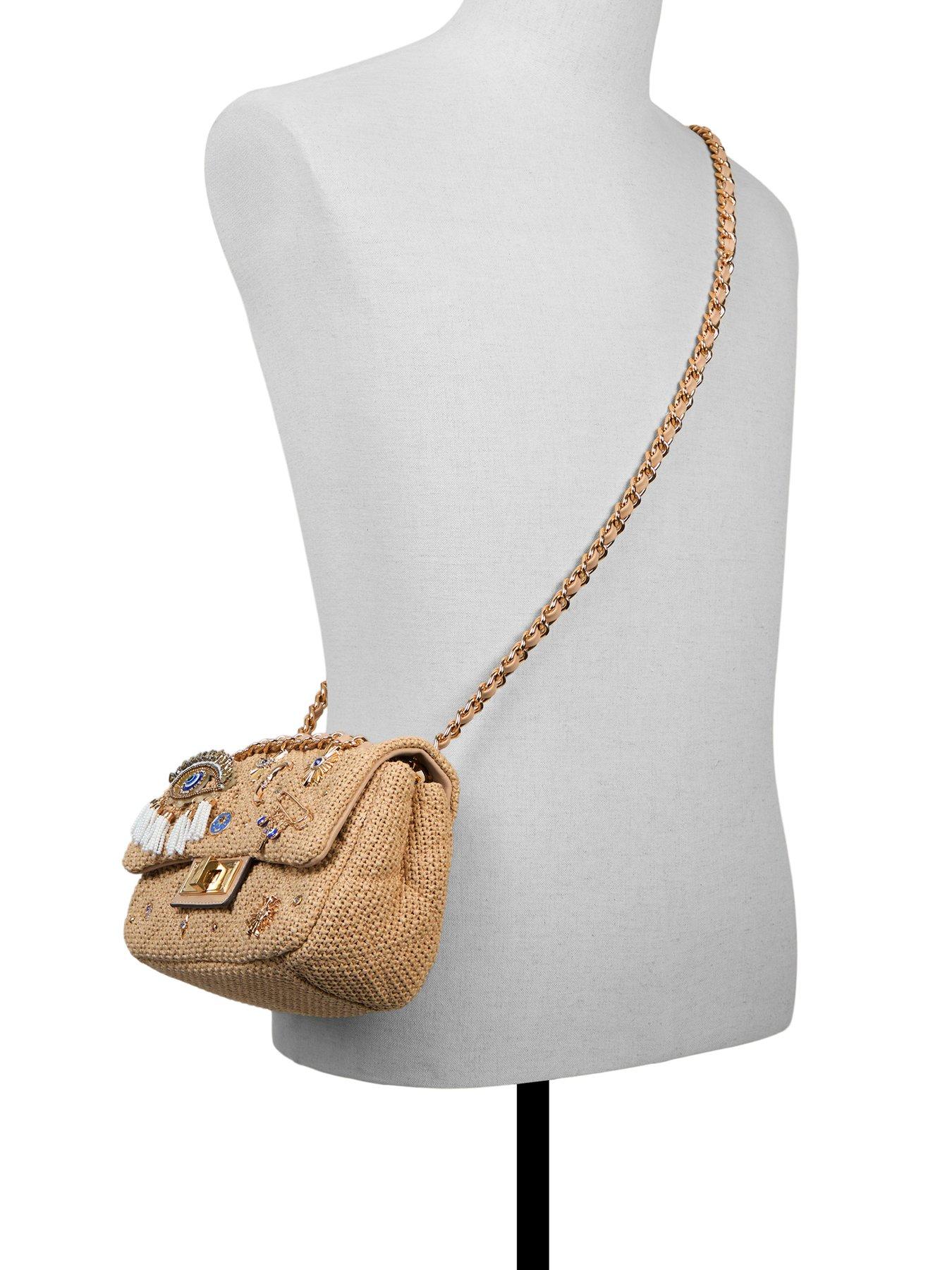 Image 2 of 4 of Aldo Ulira Embellished Crossbody Bag - Natural