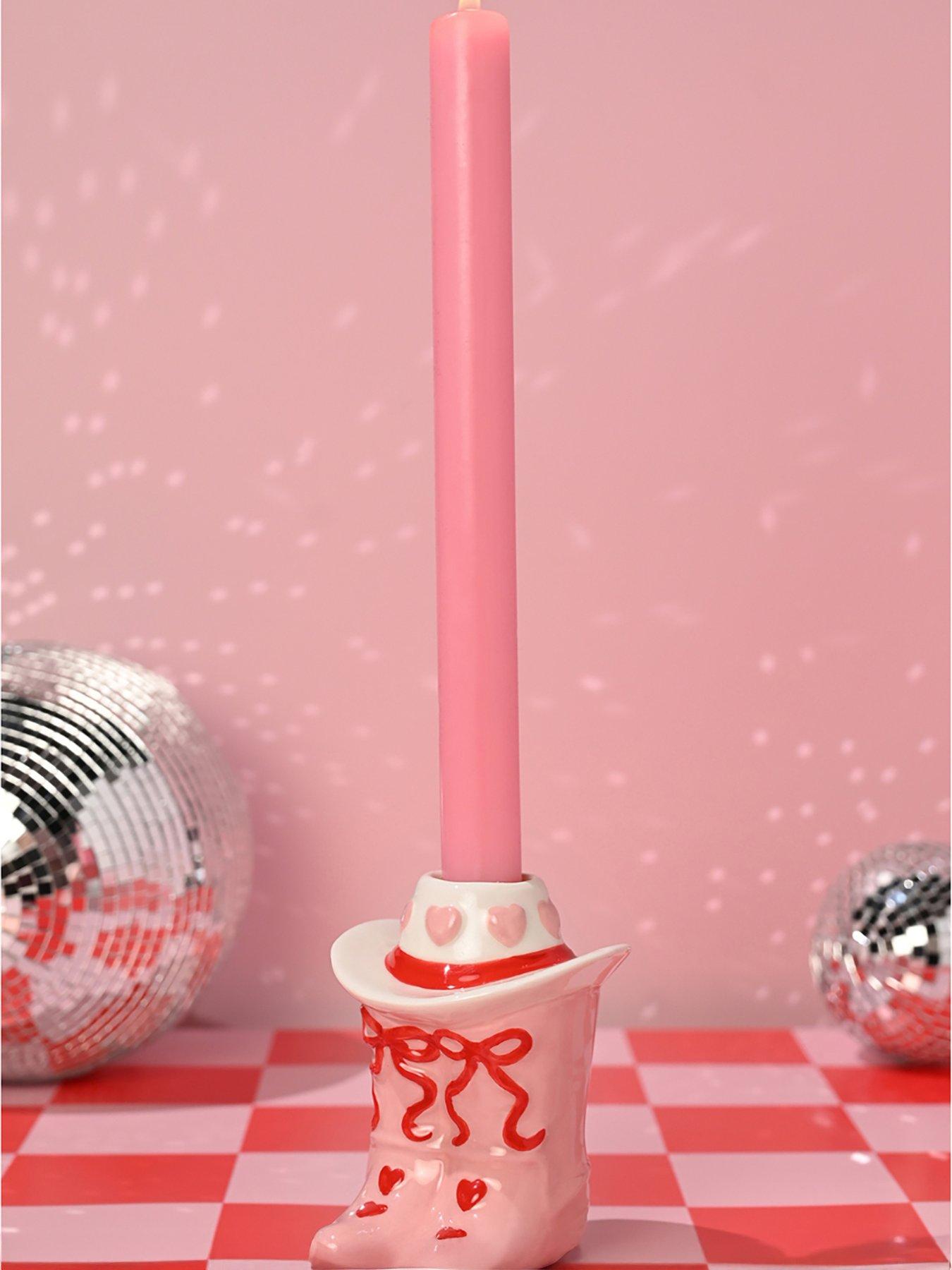 Hestia The Feel Good Club Cowboy Boot Taper Candle Holder