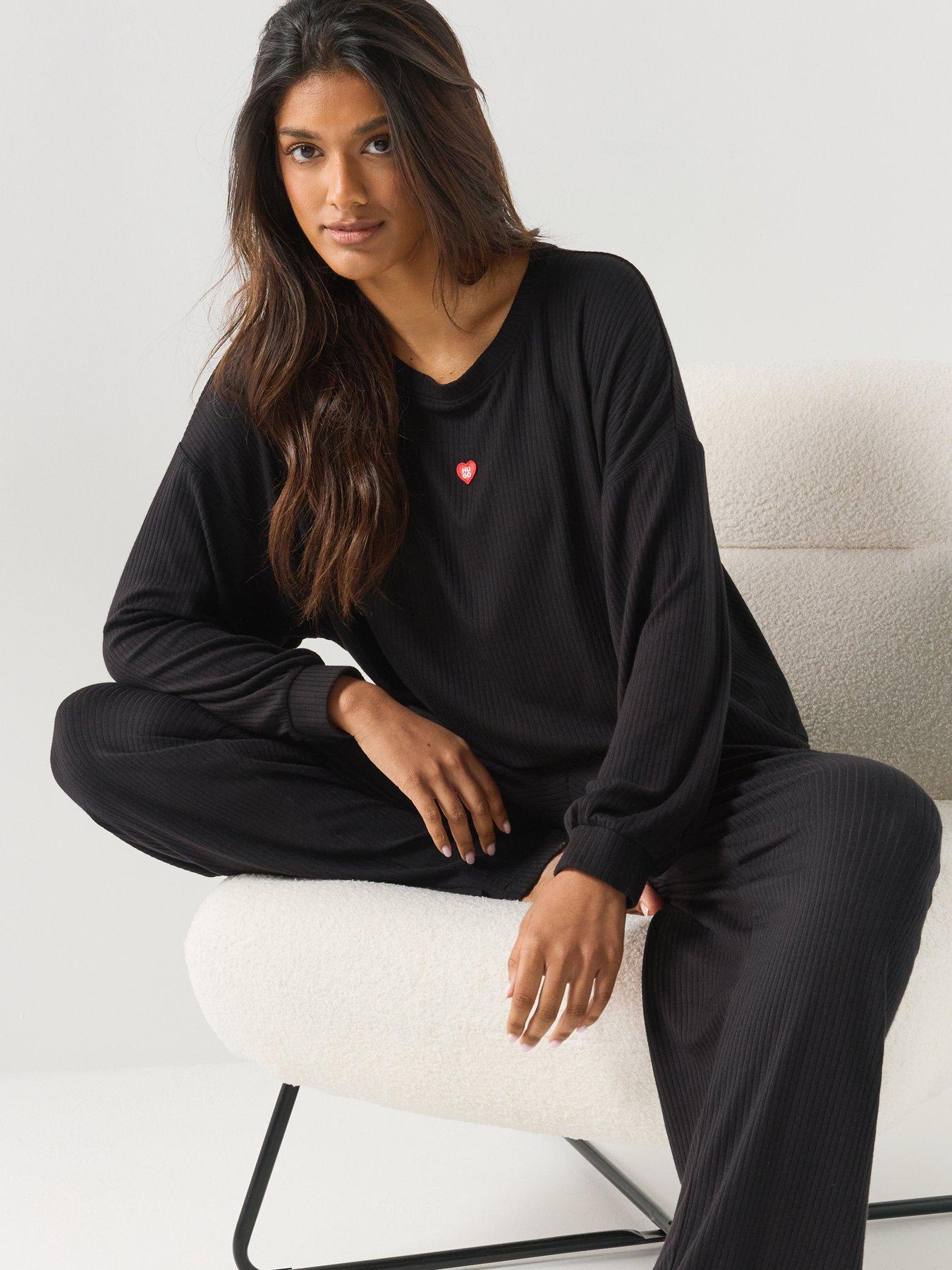 Image 4 of 6 of HUGO Heart Logo Sweatshirt - Black