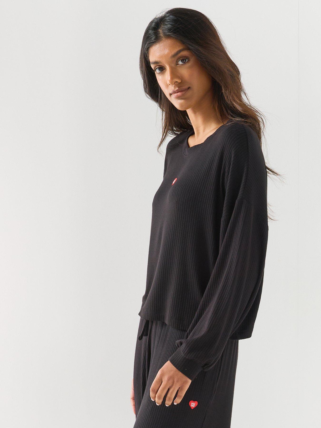 Image 6 of 6 of HUGO Heart Logo Sweatshirt - Black