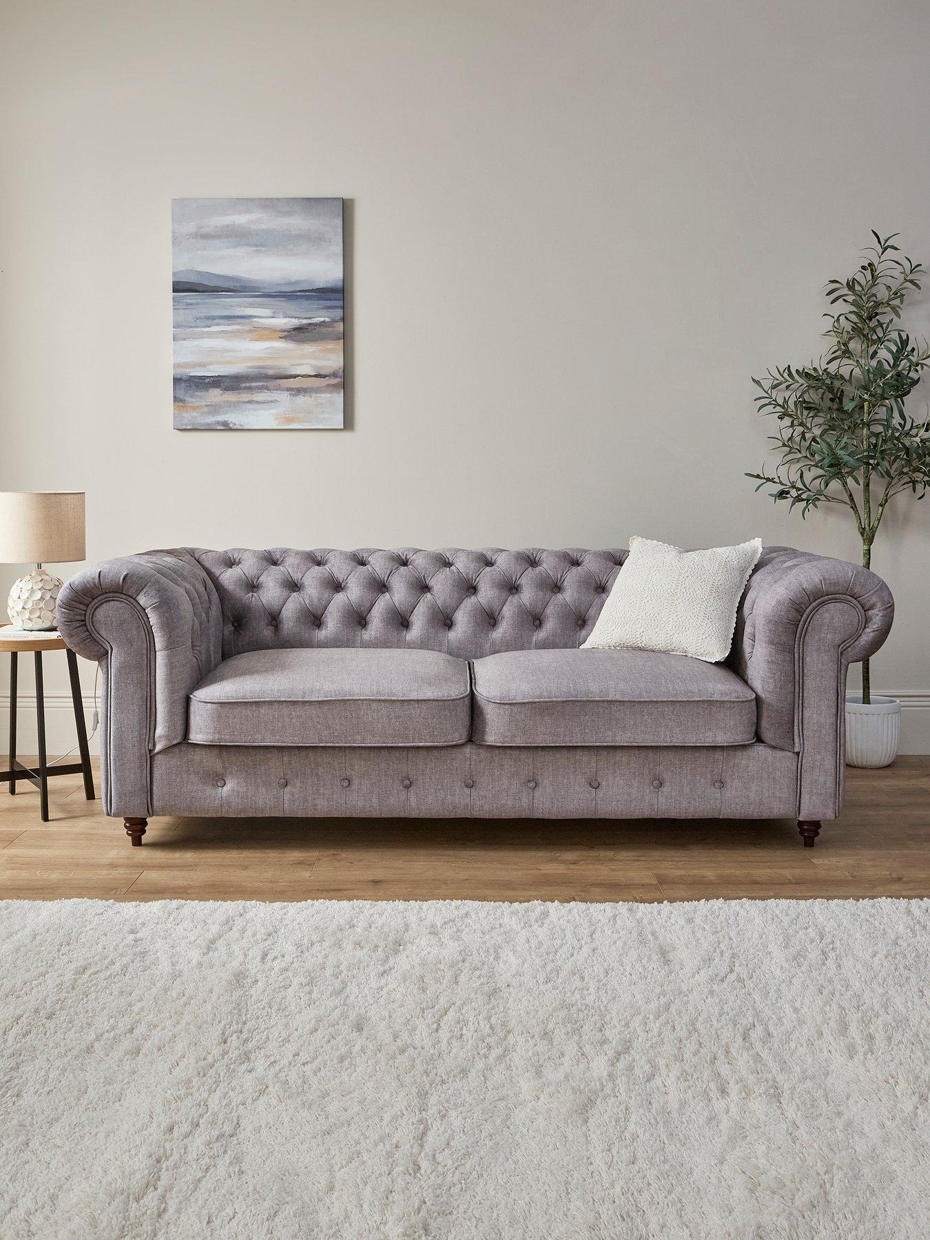 The Very Collection Laura 3 Seater Sofabed - Grey