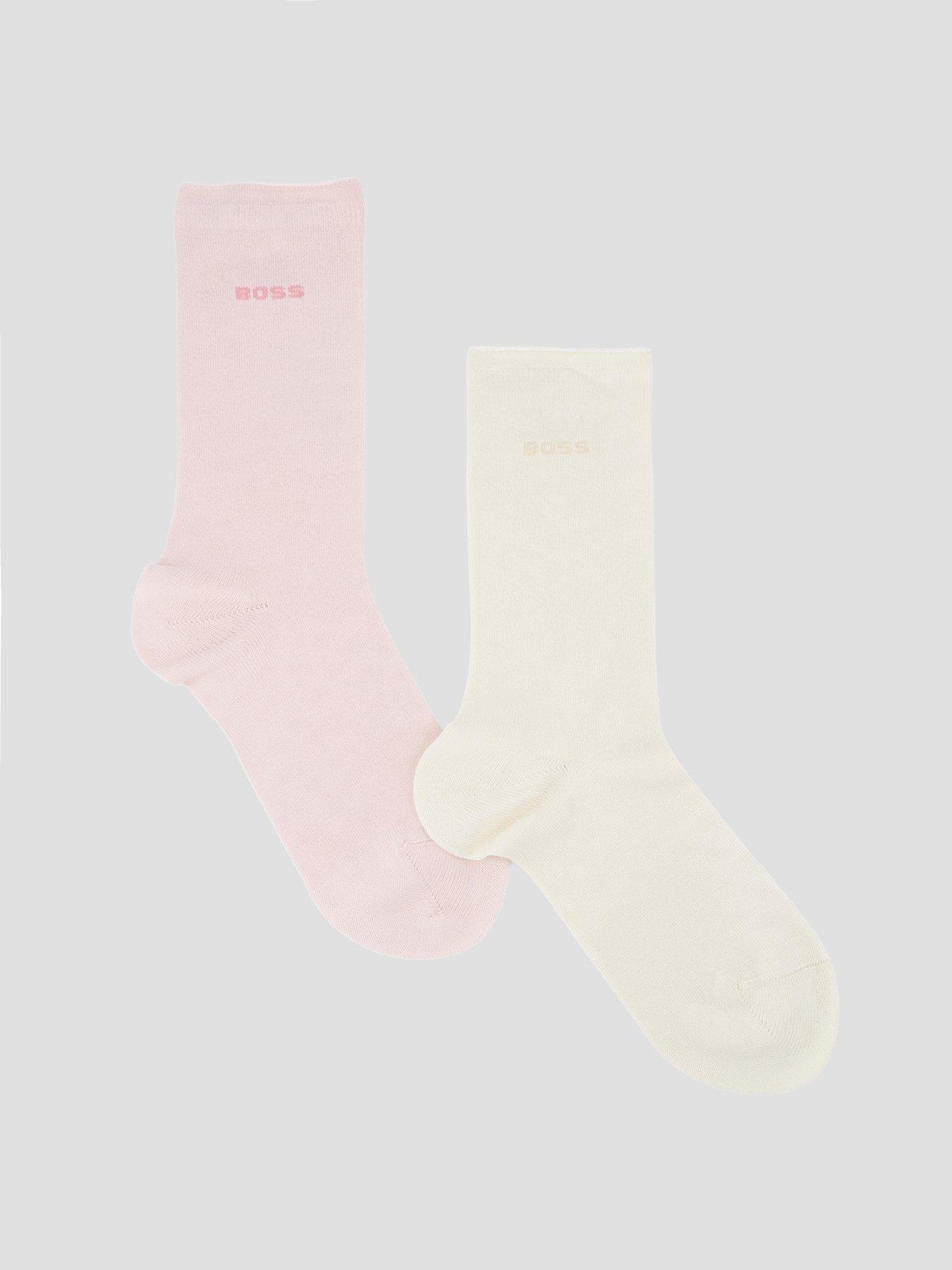 BOSS Two-pack Of Regular-length Socks With Bamboo - Pink