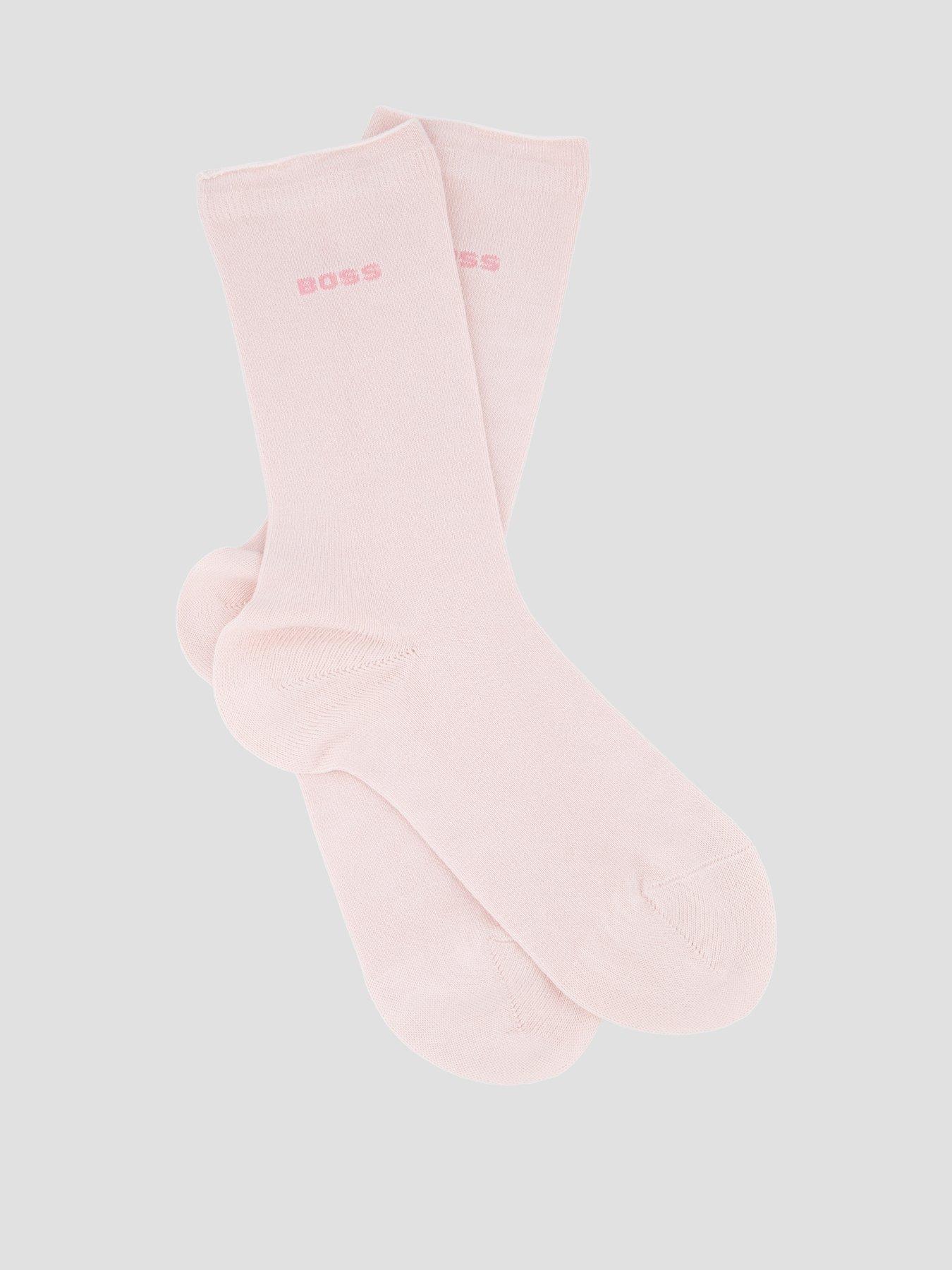 Image 2 of 3 of BOSS Womens 2 Pack Bamboo Blend Regular Socks - Pink/Cream