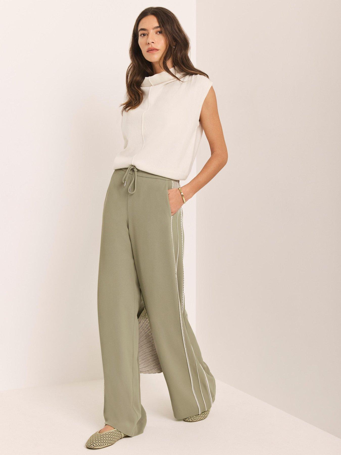 mint-velvet-scallop-stripe-trousers-khakiback