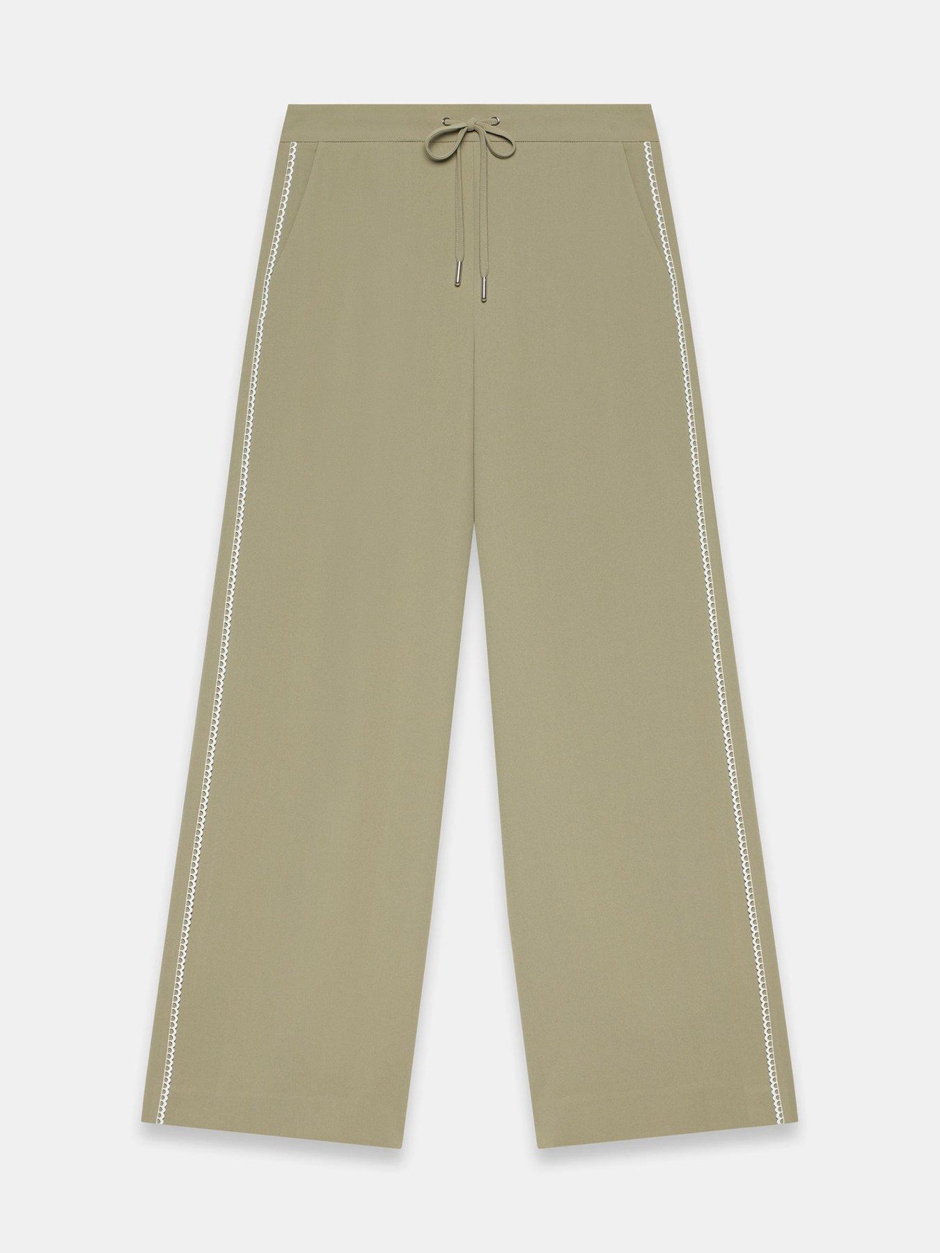 mint-velvet-scallop-stripe-trousers-khakidetail