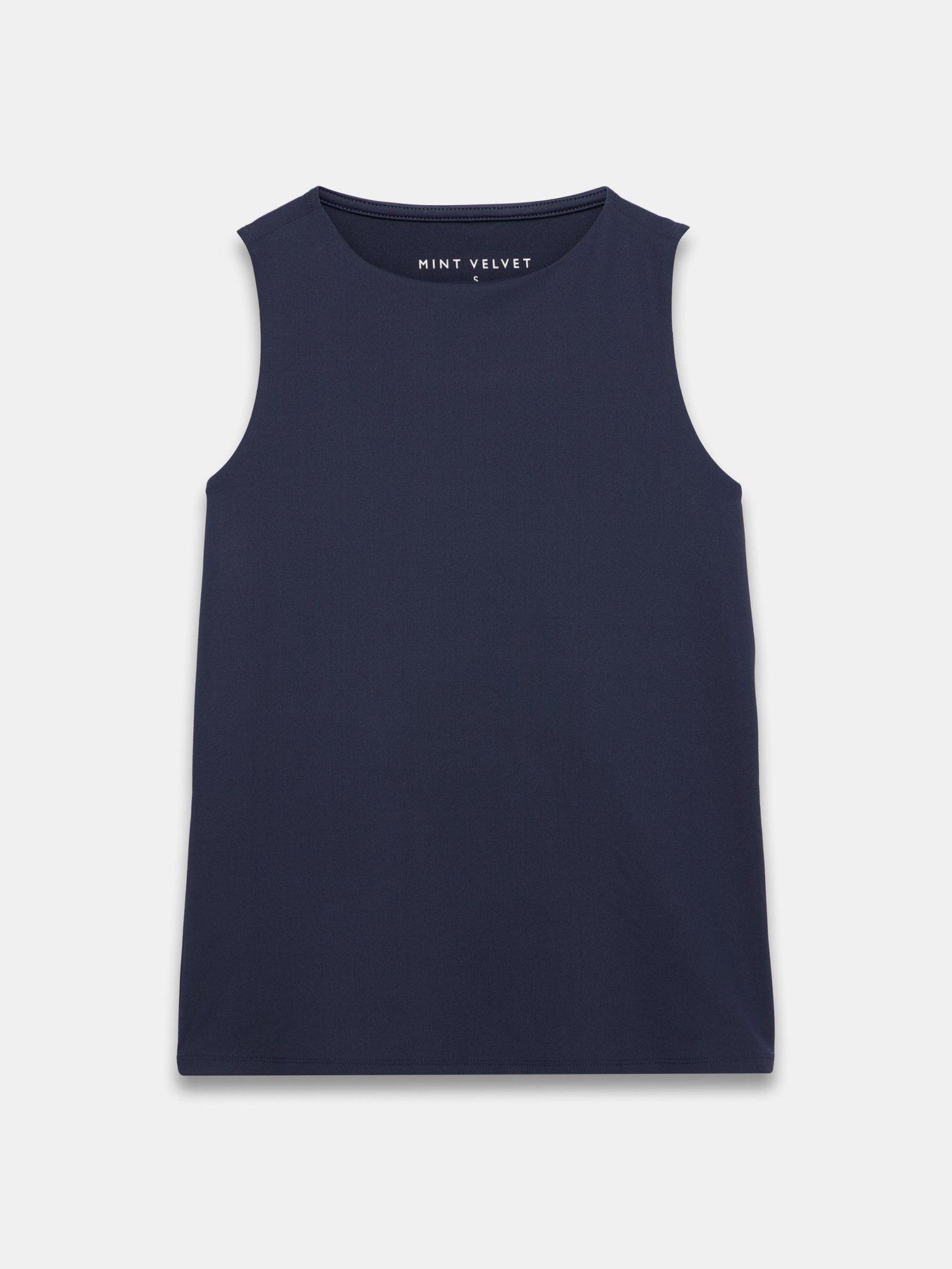 Image 5 of 6 of Mint Velvet Layering High Neck Vest - Navy