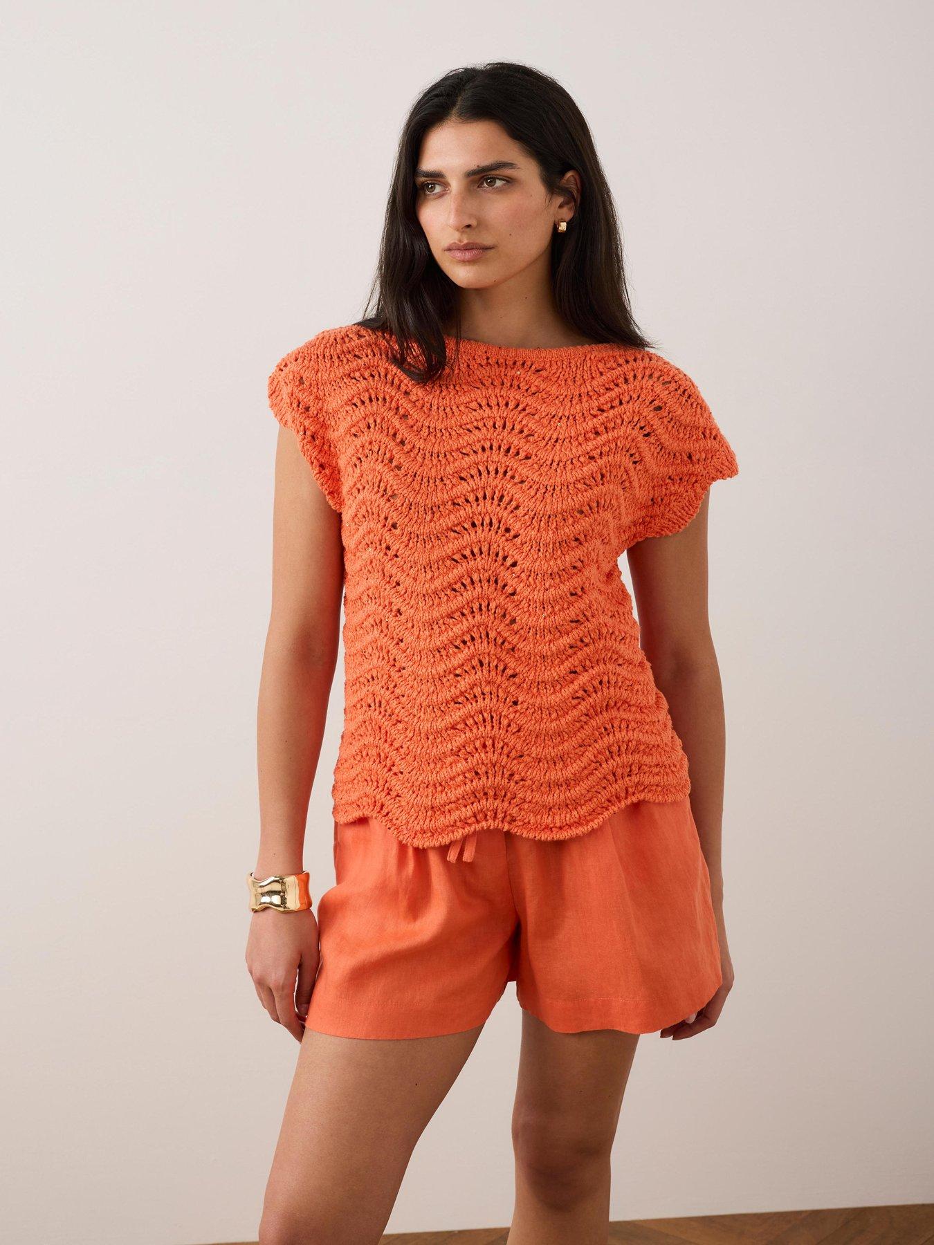 mint-velvet-sparkle-stitch-top-orangefront