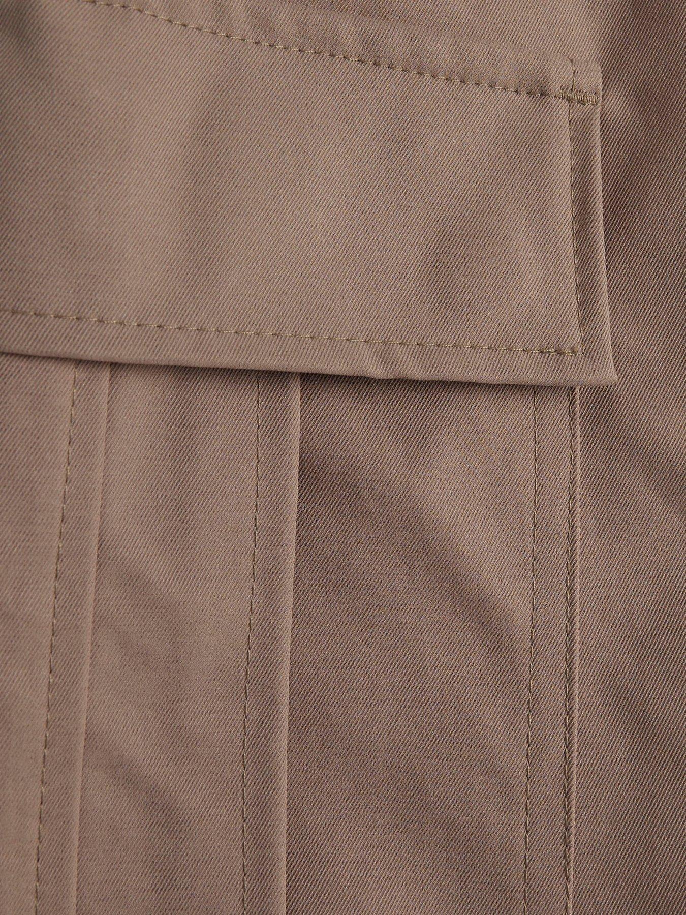 Image 6 of 6 of River Island Multi Pocket Utility Cargo Trousers - Beige