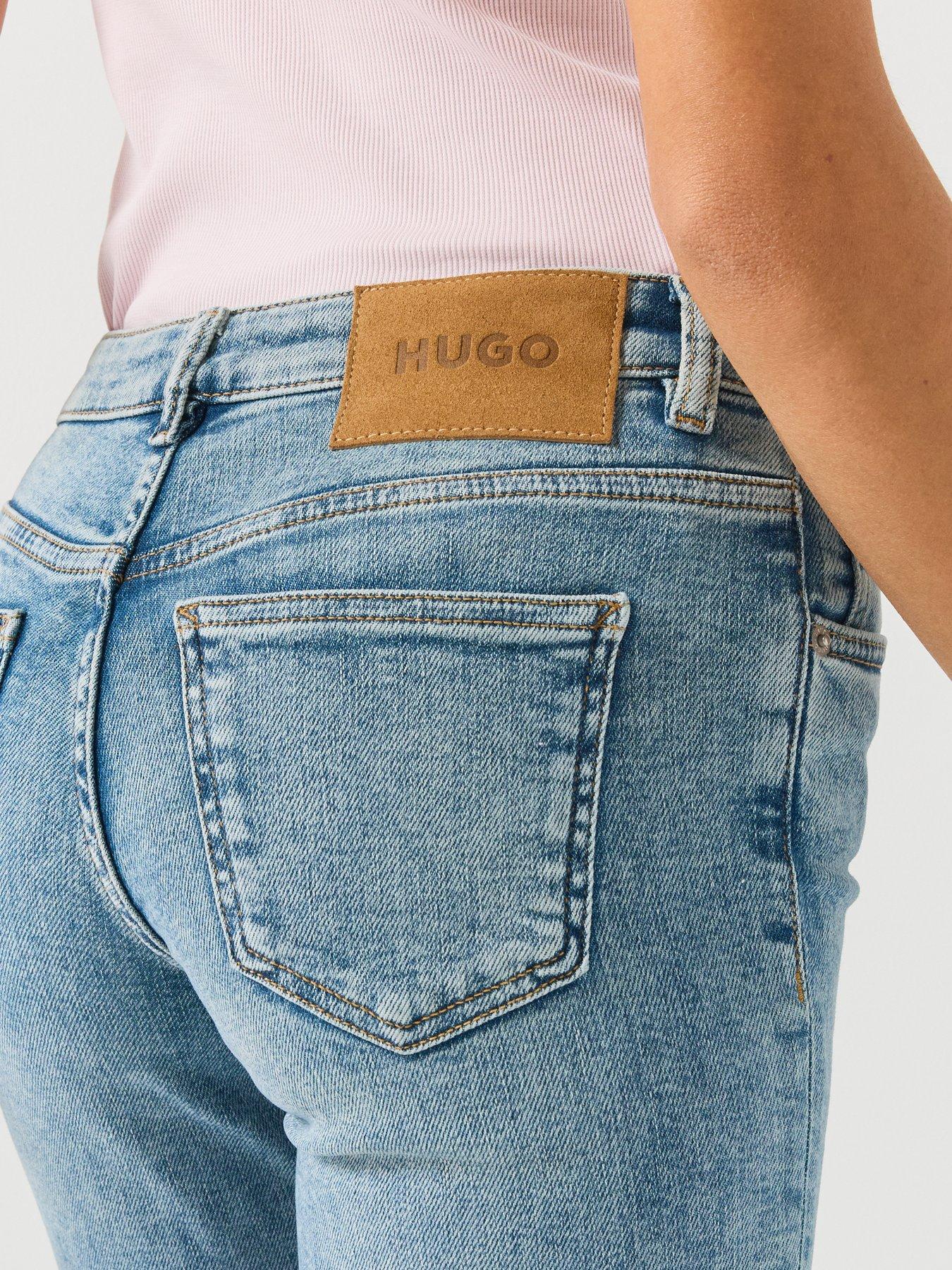 Image 4 of 4 of HUGO Gelissa_1_B Flare Jeans - Blue