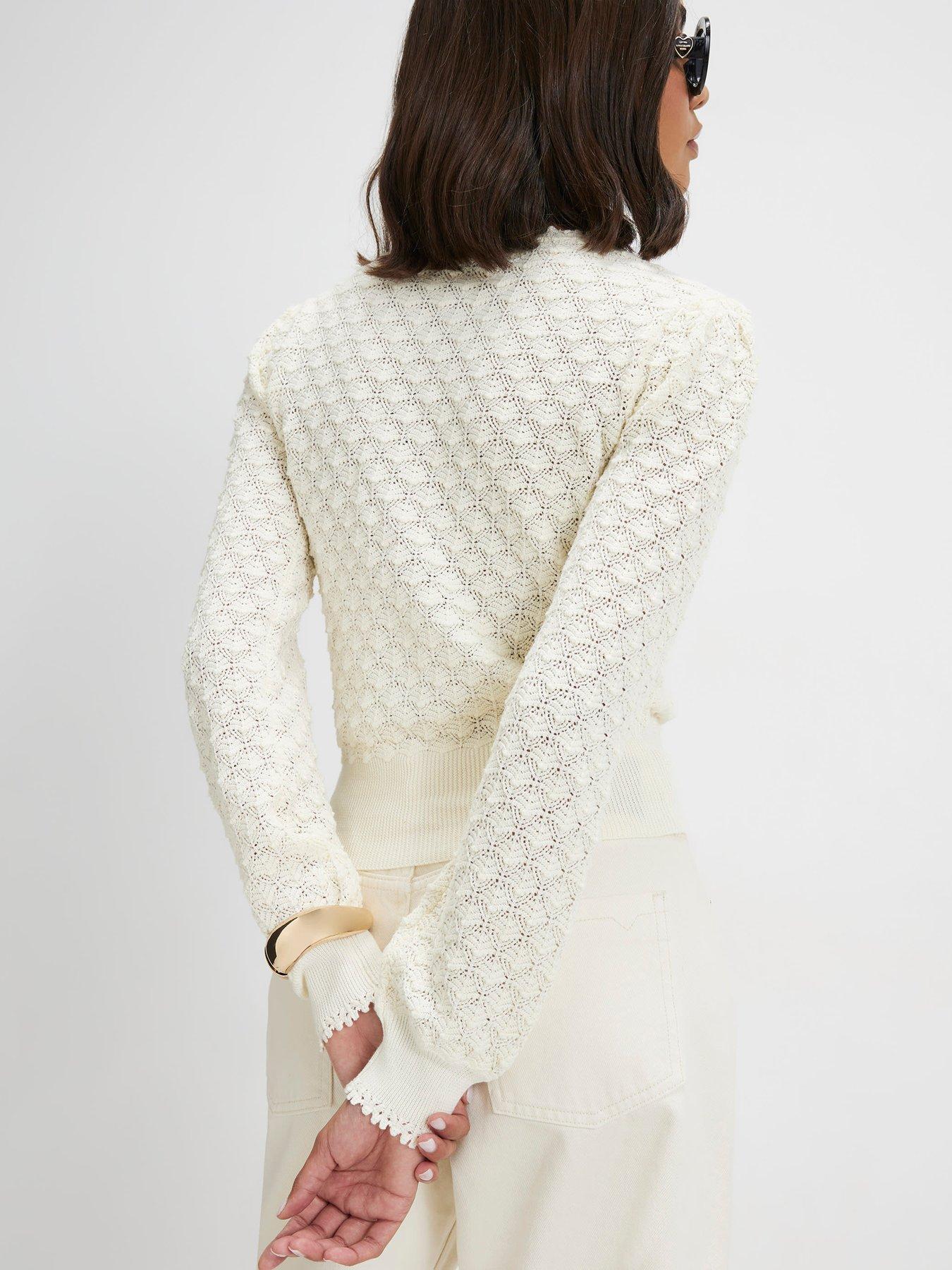 Image 2 of 6 of River Island Pointelle Stitch Henley