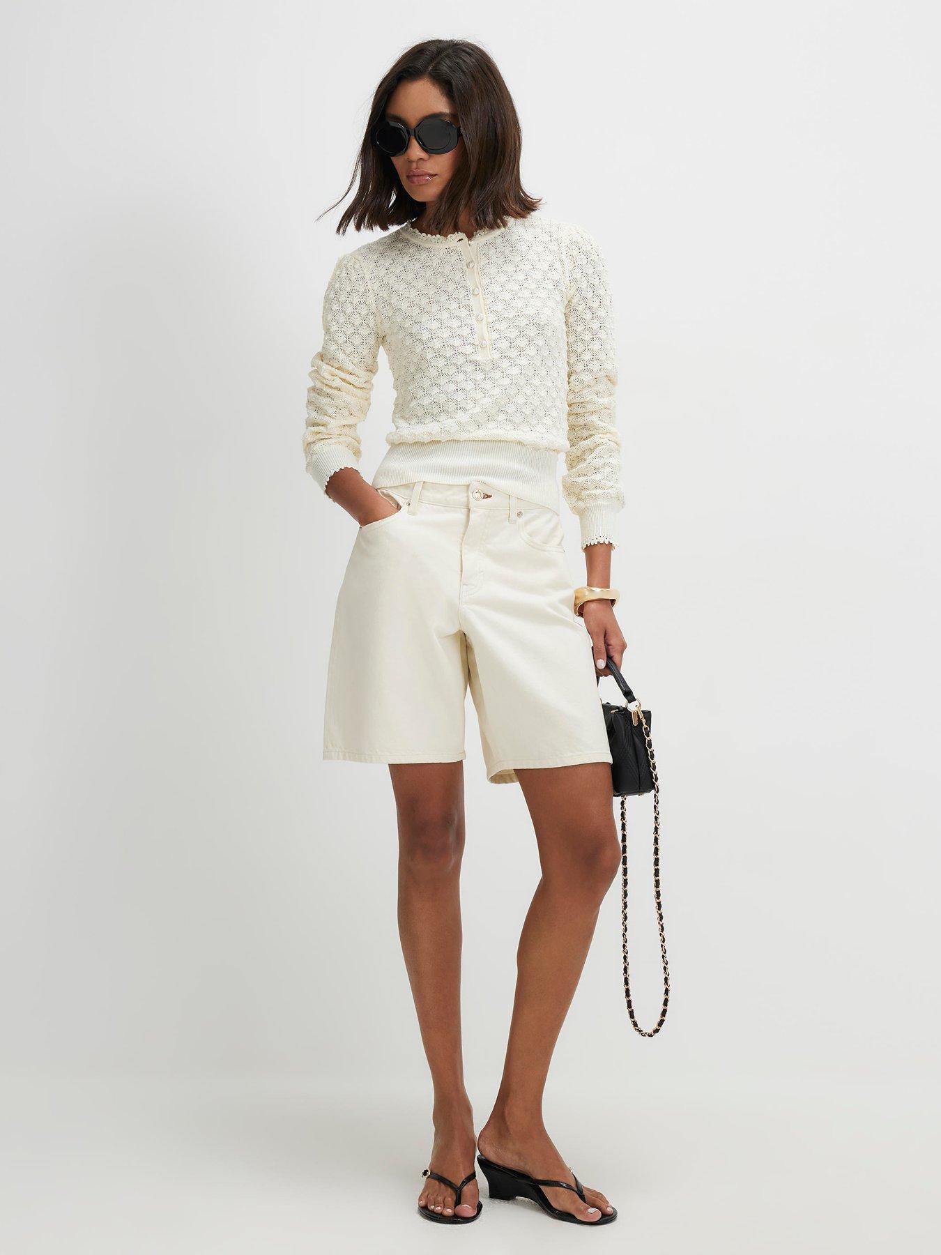Image 3 of 6 of River Island Pointelle Stitch Henley