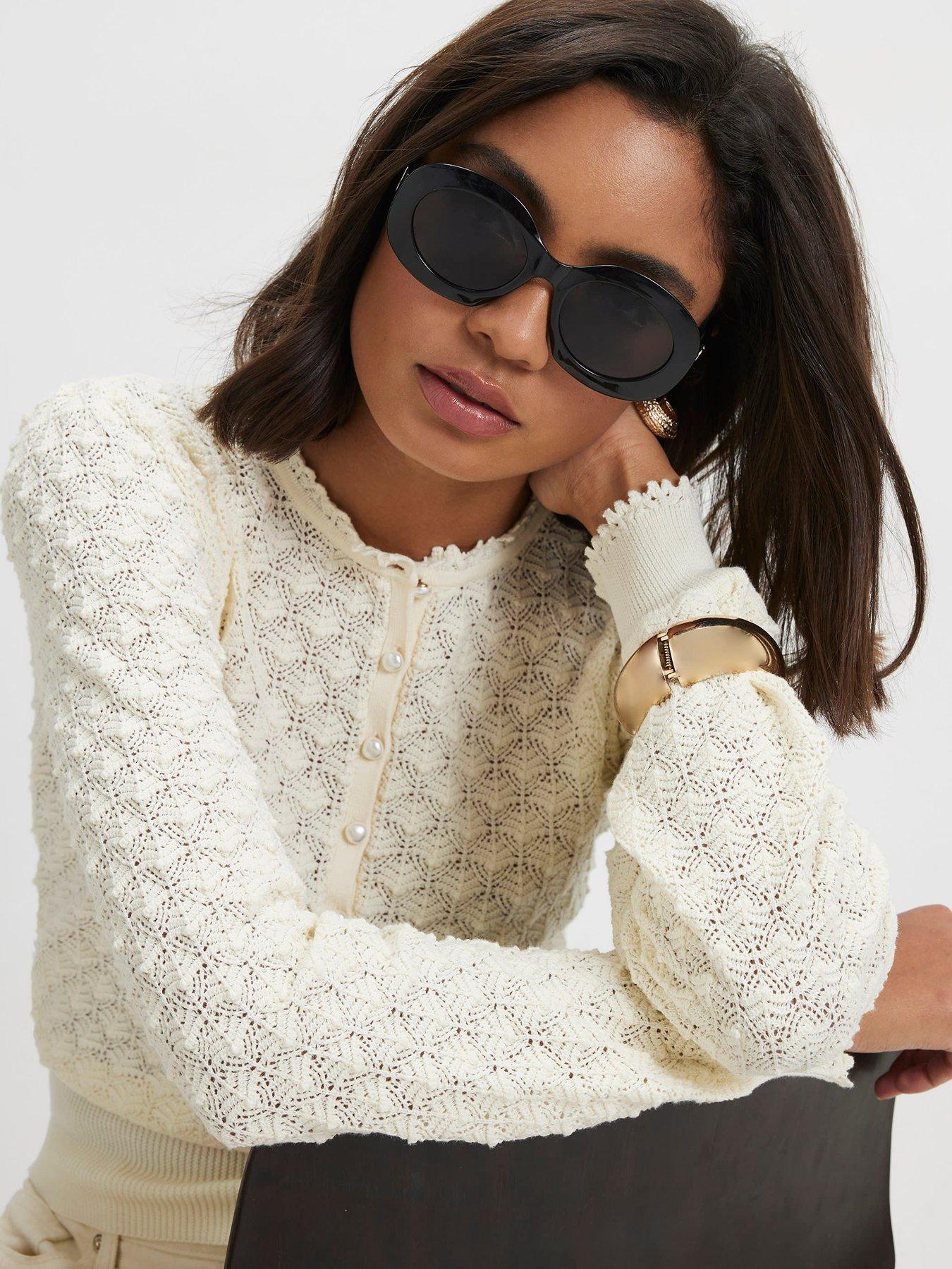 Image 4 of 6 of River Island Pointelle Stitch Henley