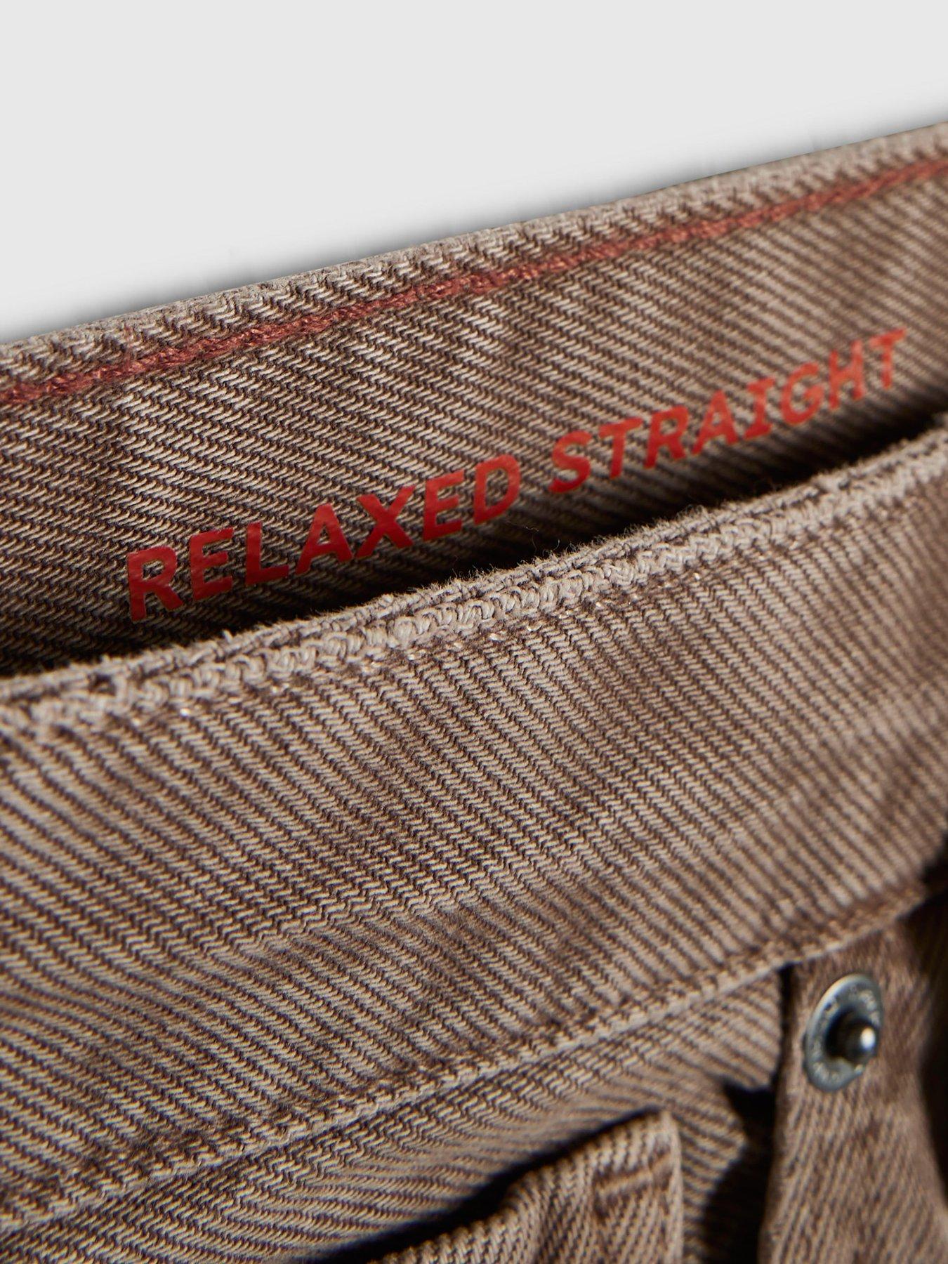 Image 5 of 6 of River Island High Waisted Relaxed Straight Leg Jeans - Brown