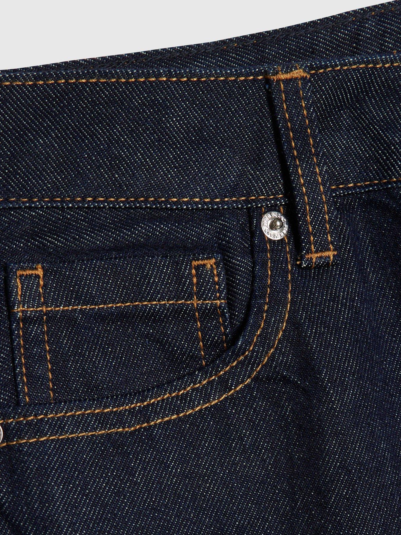 Image 5 of 6 of River Island Womens Hermione Straight High Rise Relaxed Jeans - Blue