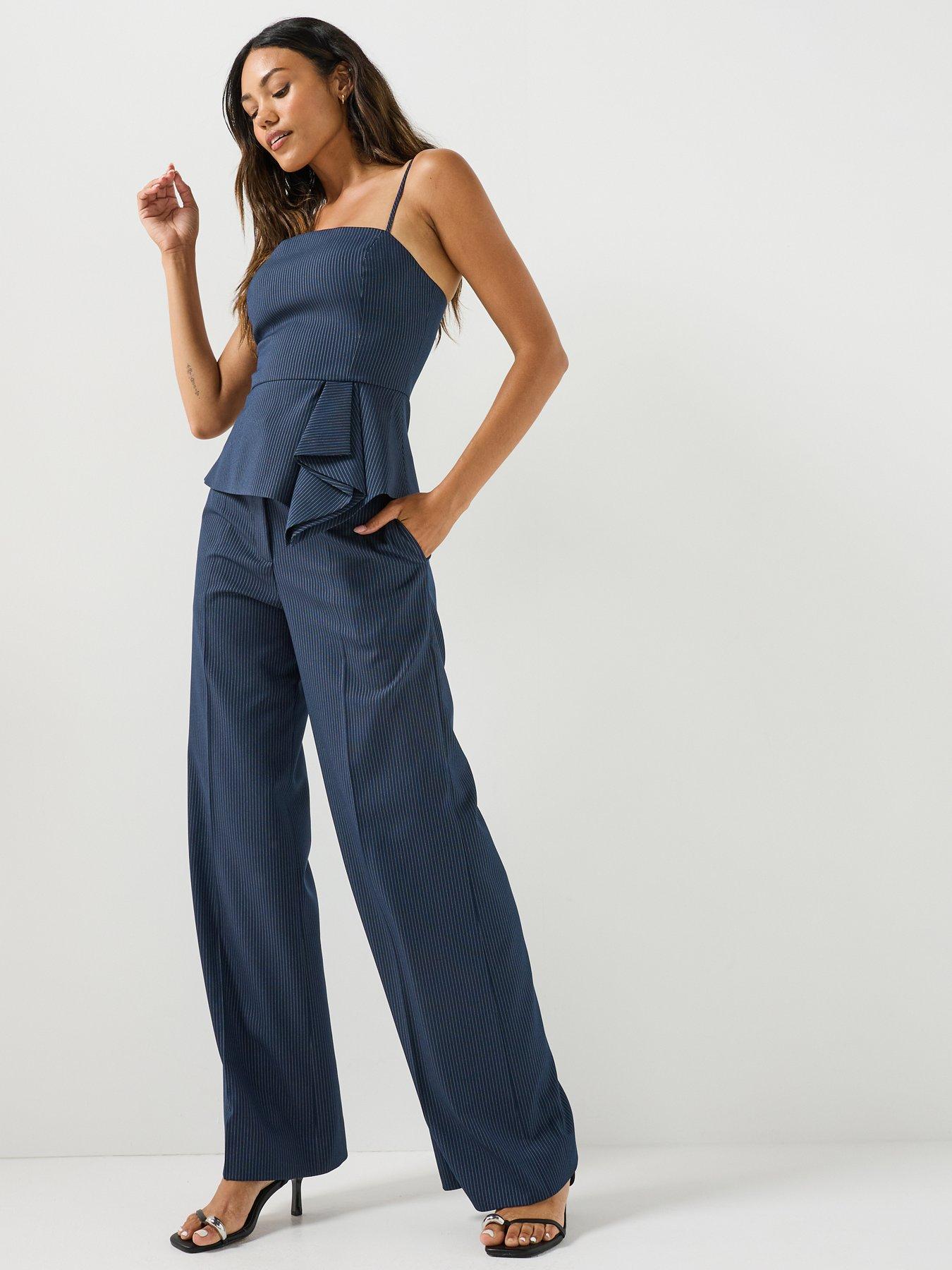Image 3 of 6 of HUGO Hasmina Pants - Blue