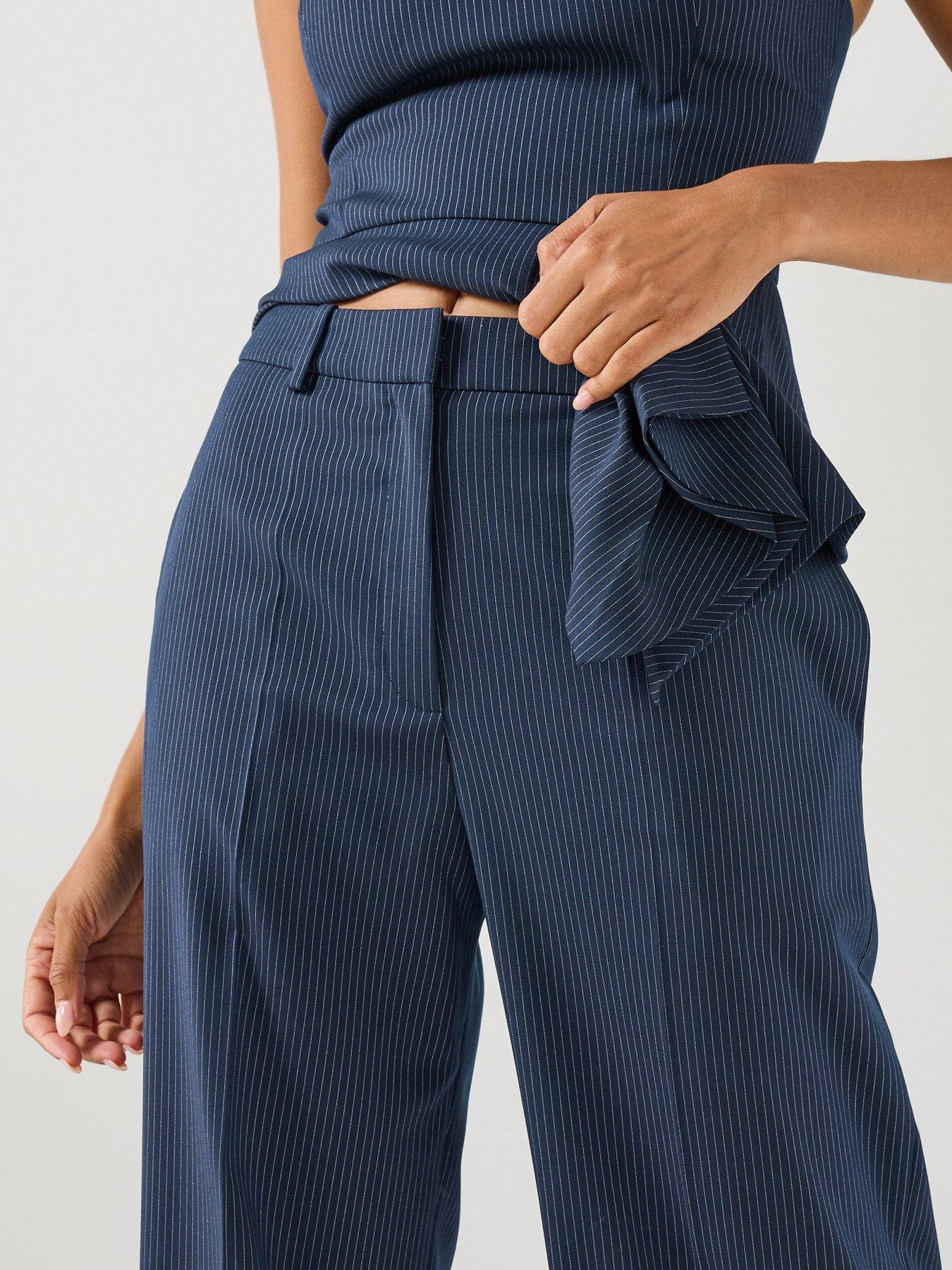 Image 5 of 6 of HUGO Hasmina Pants - Blue