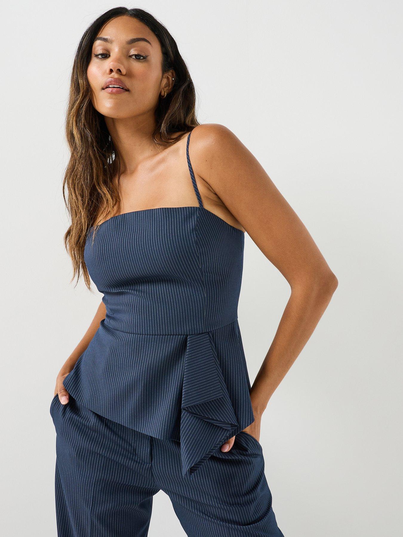 Image 1 of 6 of HUGO Calita Top - Blue