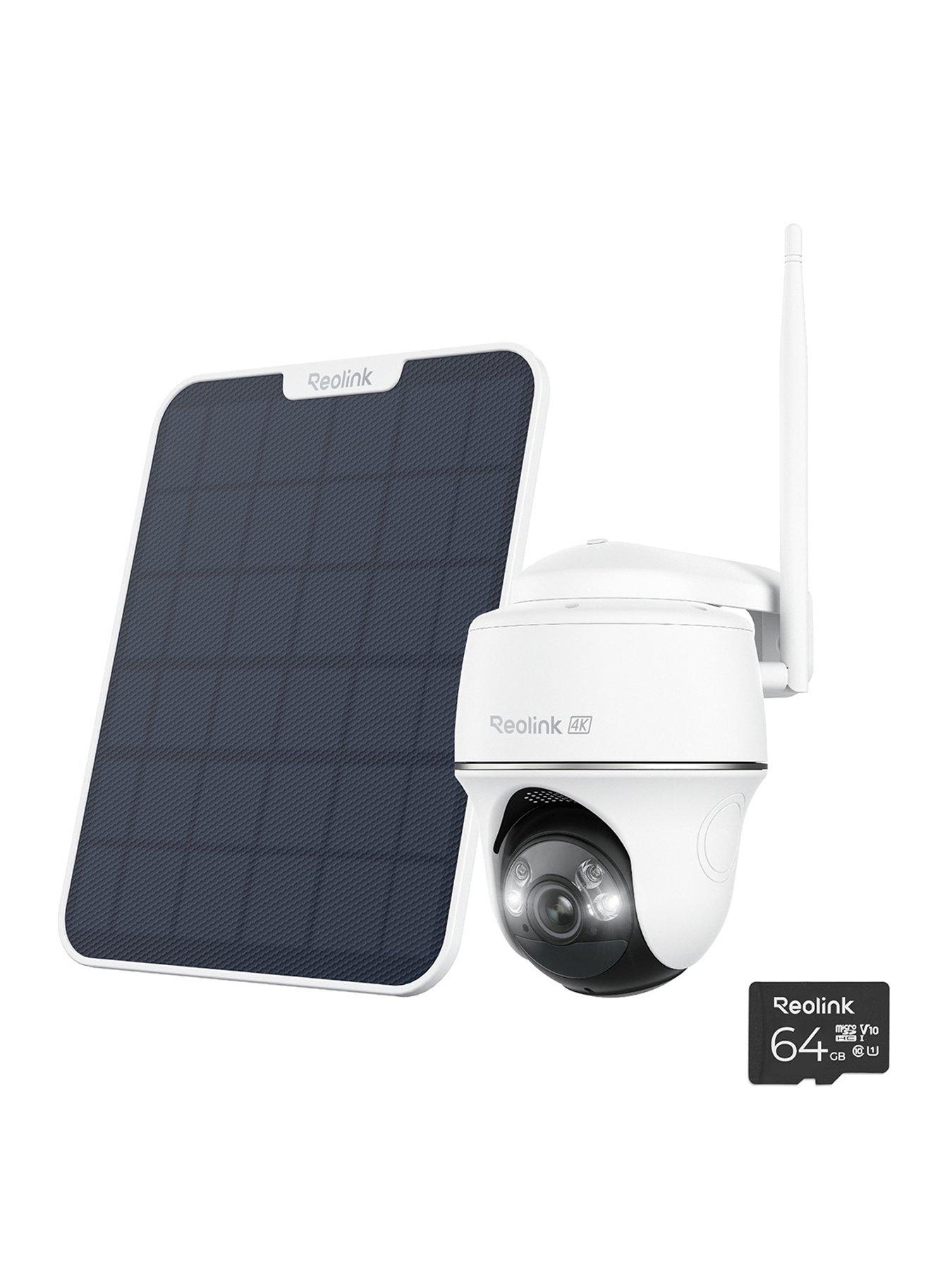 Reolink Reolink Argus Series 4K PT Auto Track Battery WiFi Outdoor Camera with Solar Panel + 64GB