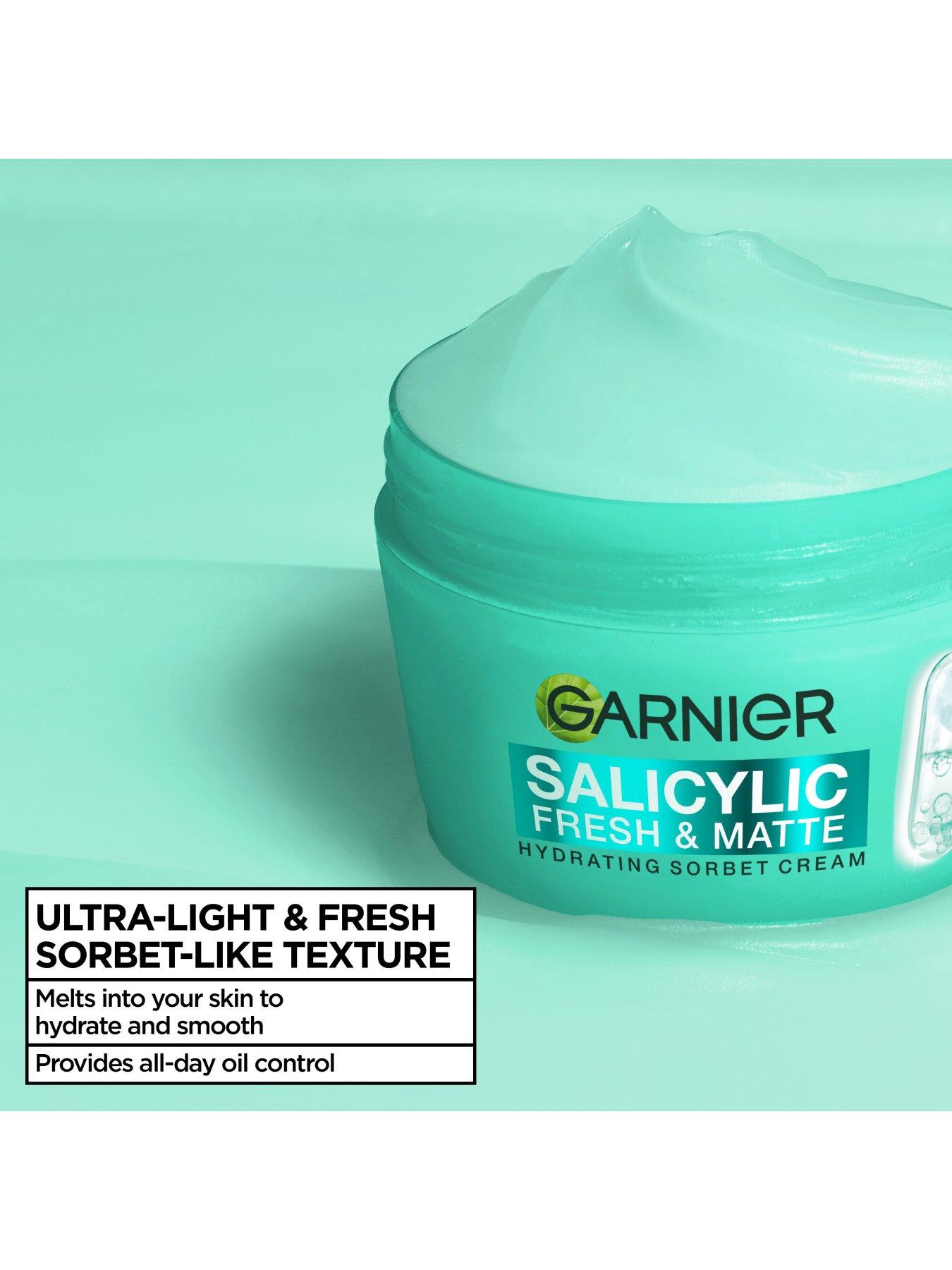 Image 2 of 8 of Garnier Salycilic Fresh & Pure Sorbet Cream 85ml