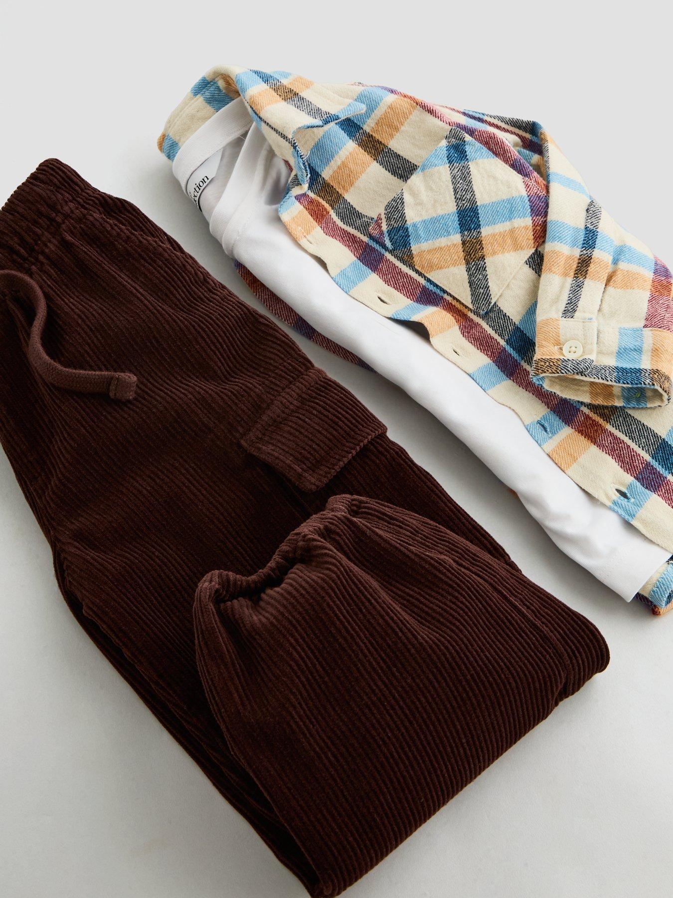 Image 5 of 6 of The Very Collection Boys Check Shirt And Twill Trousers Outfit Set (9 months - 7 years) - Multi