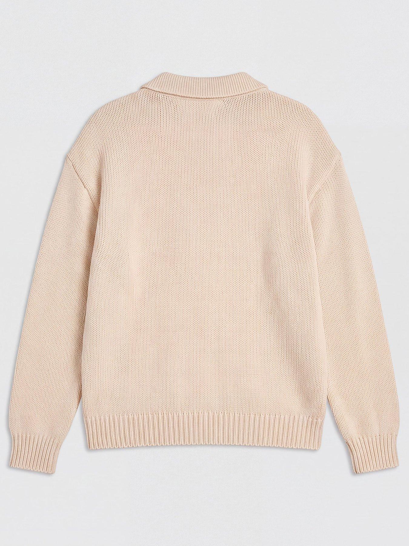 Image 2 of 3 of The Very Collection Boys Fairisle Knitted Basic Christmas Jumper - Cream