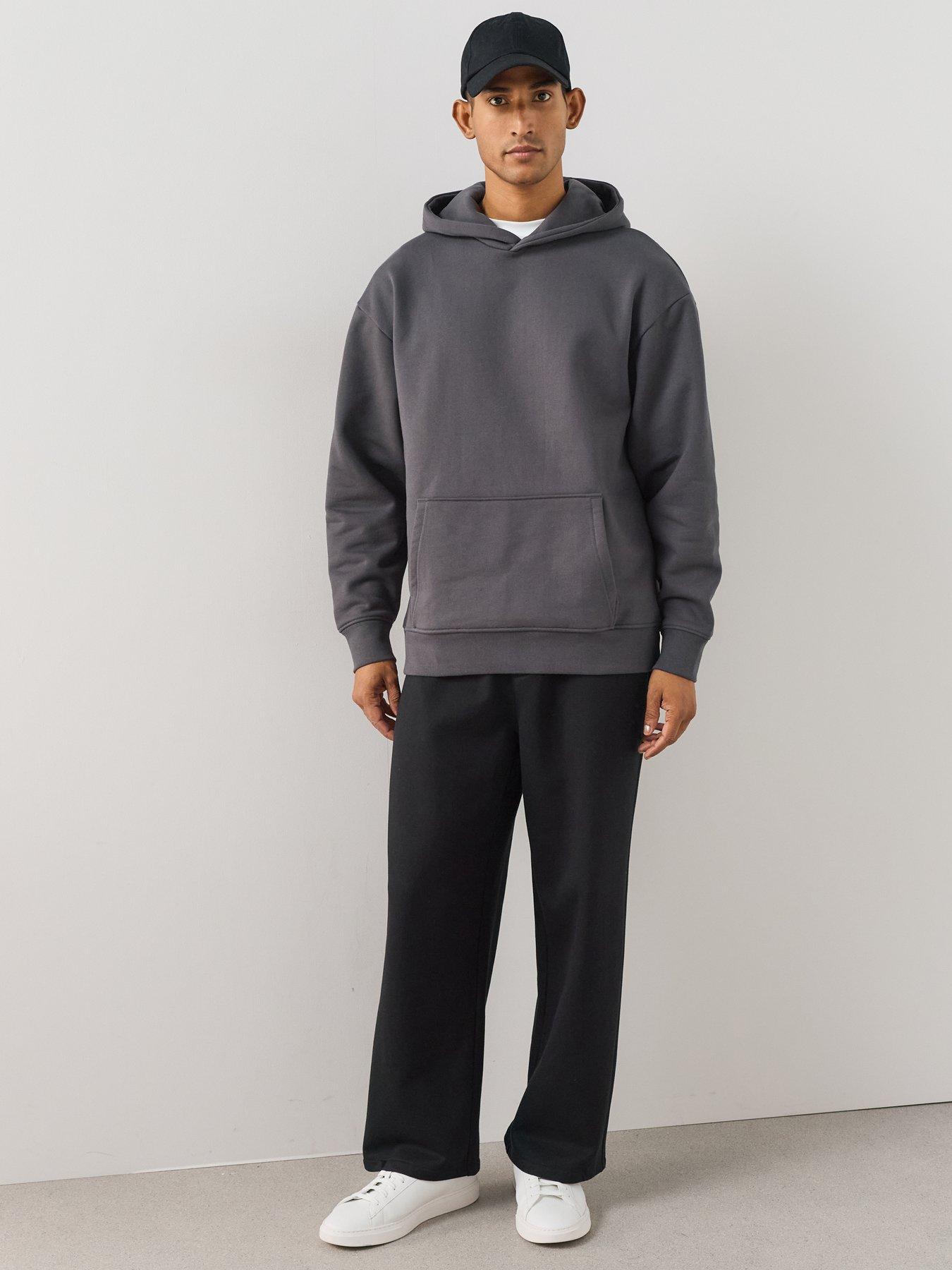 Image 3 of 7 of The Very Collection Premium Heavyweight Relaxed Fit Hoodie - Charcoal