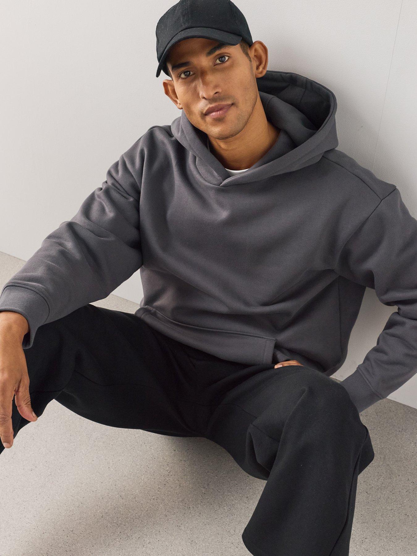 Image 5 of 7 of The Very Collection Premium Heavyweight Relaxed Fit Hoodie - Charcoal