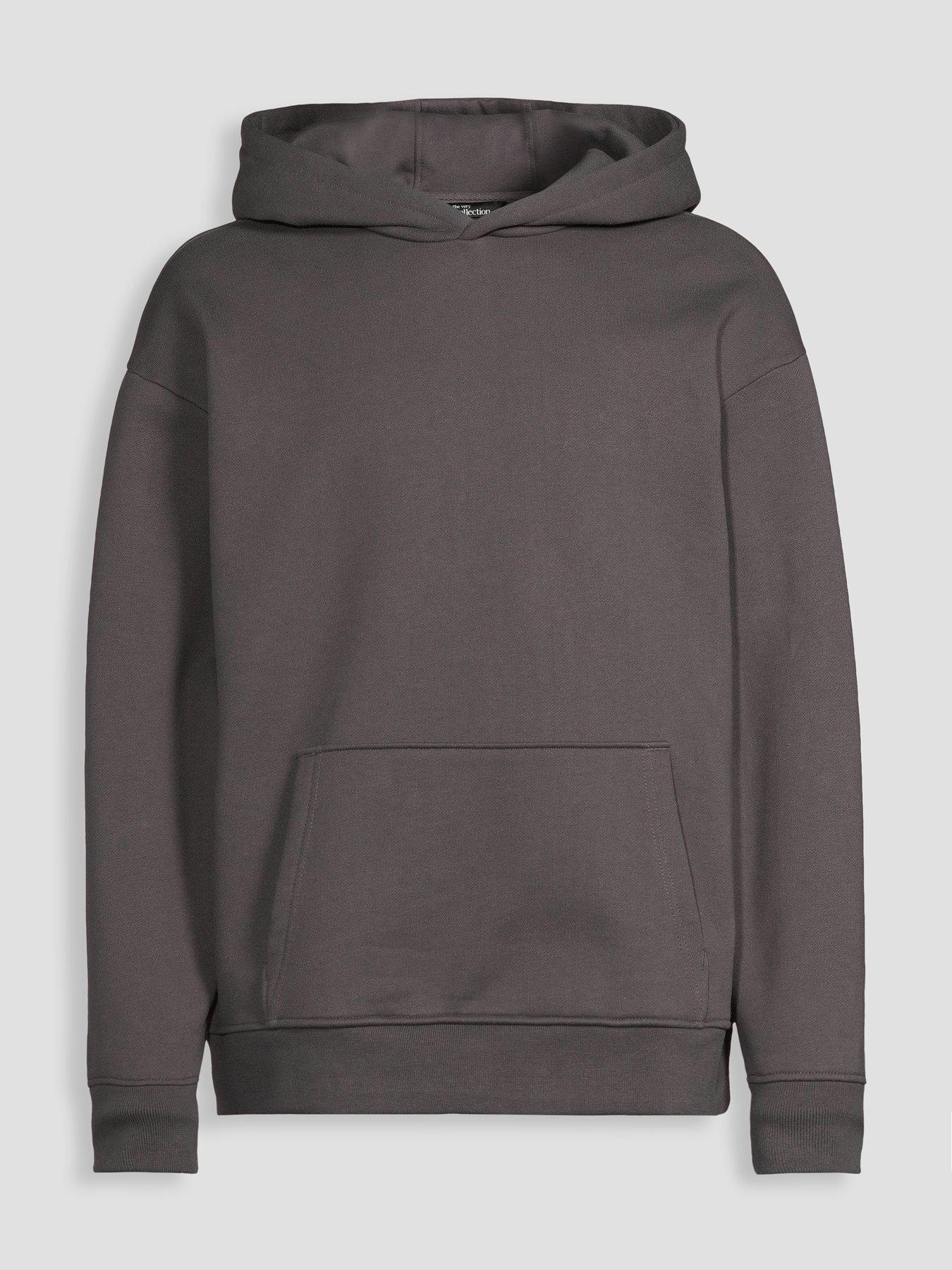 Image 7 of 7 of The Very Collection Premium Heavyweight Relaxed Fit Hoodie - Charcoal