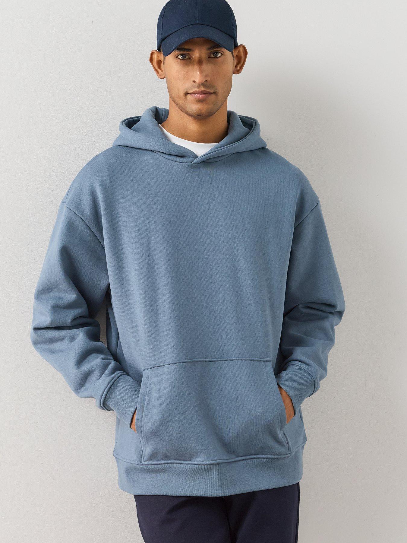 The Very Collection Premium Heavyweight Relaxed Fit Hoodie - Airforce Blue