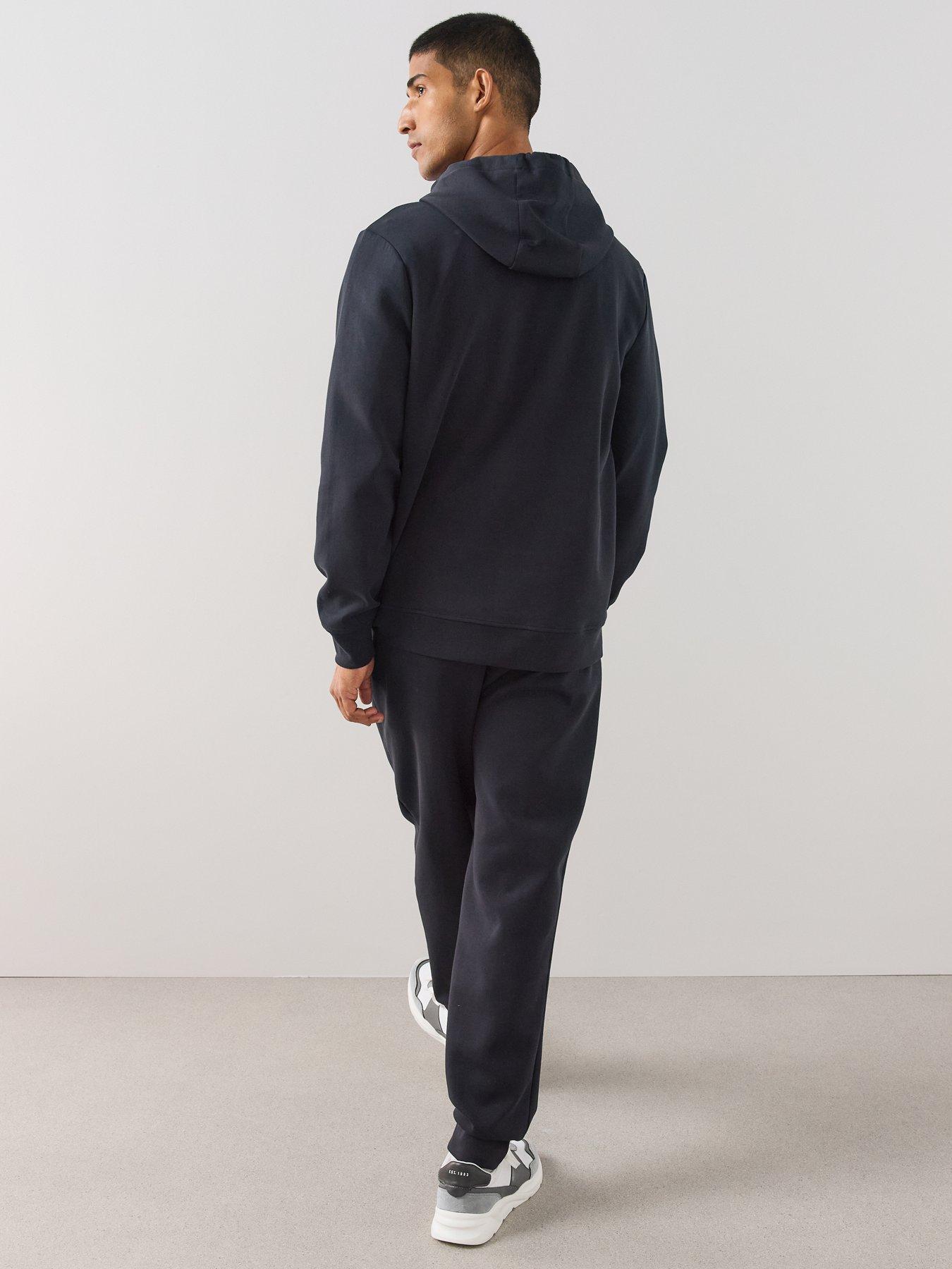 Image 5 of 6 of The Very Collection Mens Premium Interlock Jersey Smart Hoodie - Navy