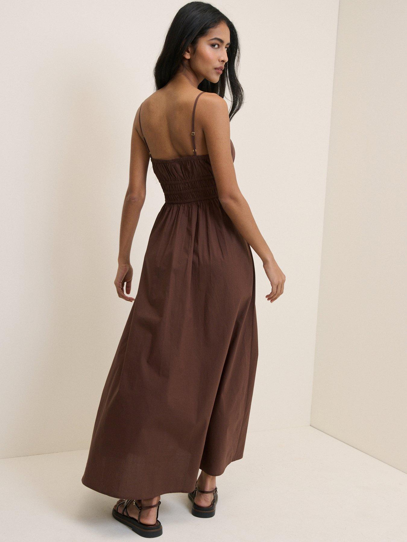 Image 2 of 5 of Nobodys Child Jocelyn Midi Dress - Brown