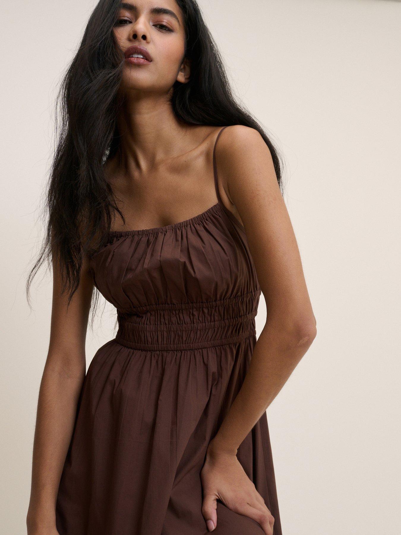 Image 4 of 5 of Nobodys Child Jocelyn Midi Dress - Brown