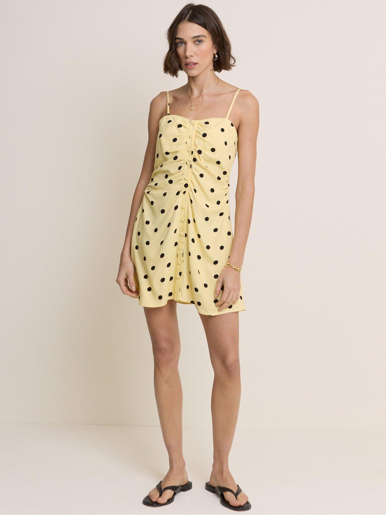 Image 1 of 5 of Nobodys Child Cerys Mini Dress - Yellow