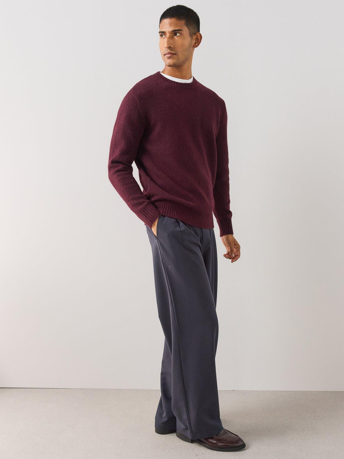 Image 6 of 6 of The Very Collection Mens Wool Blend Relaxed Fit Formal Trouser - Navy