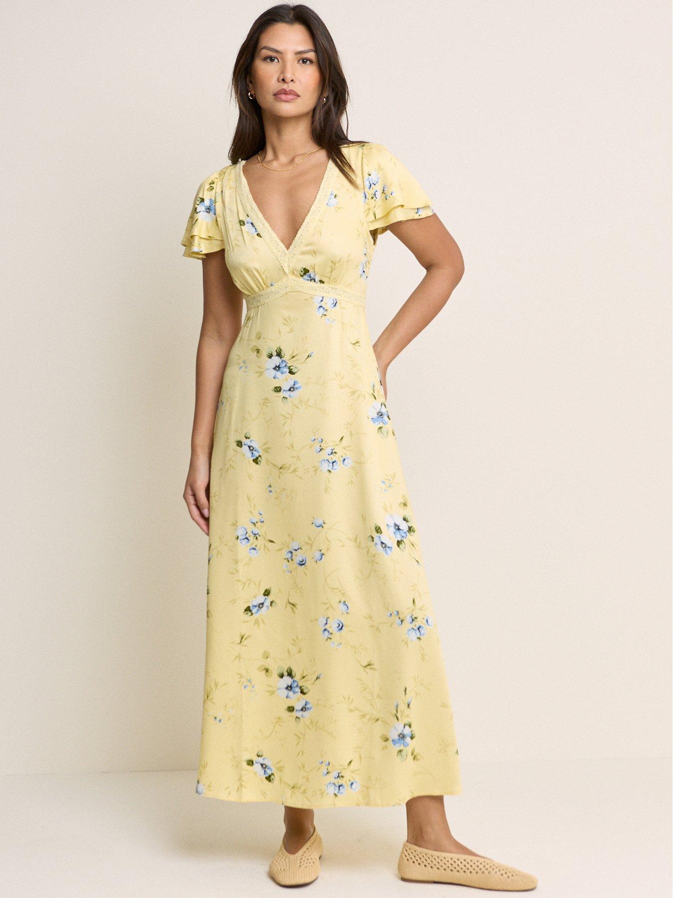 Nobodys Child Iris Midi Dress - Yellow