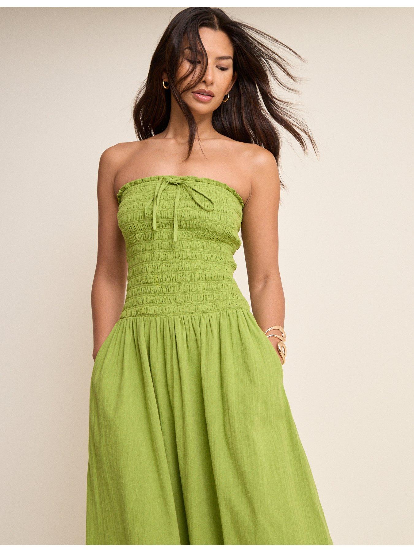 Image 5 of 6 of Nobodys Child Mandy Midi Dress - Green