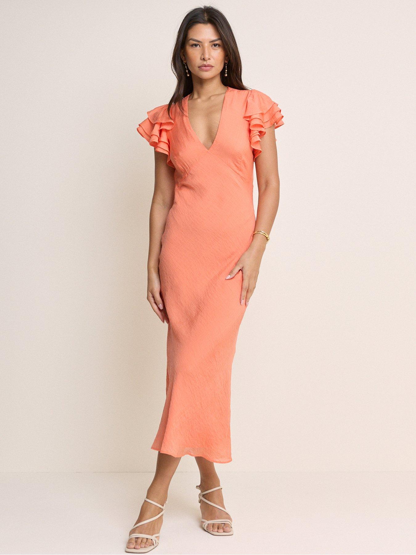 Nobodys Child Layla Midi Dress - Orange