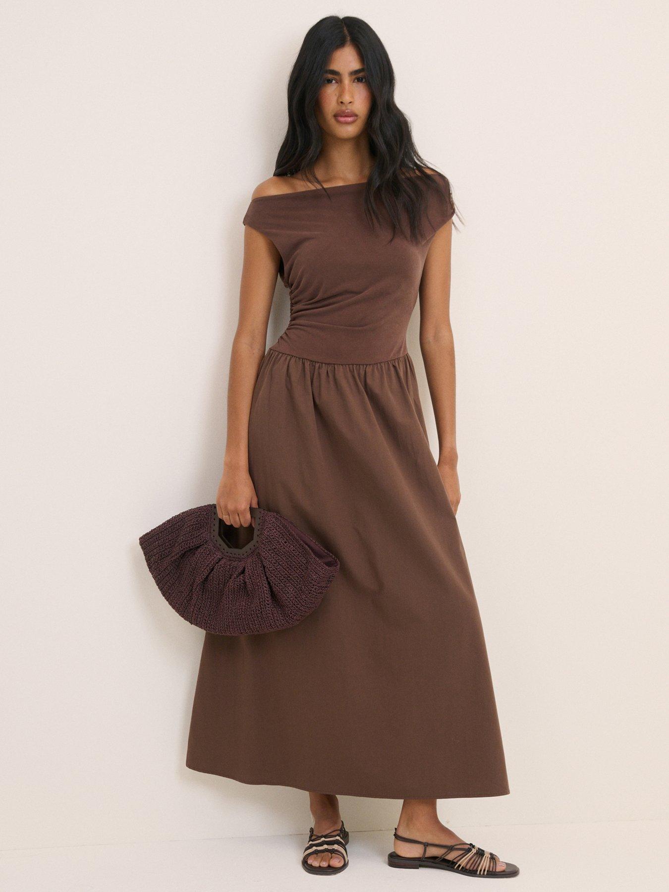 Nobodys Child Beth Midi Dress - Brown