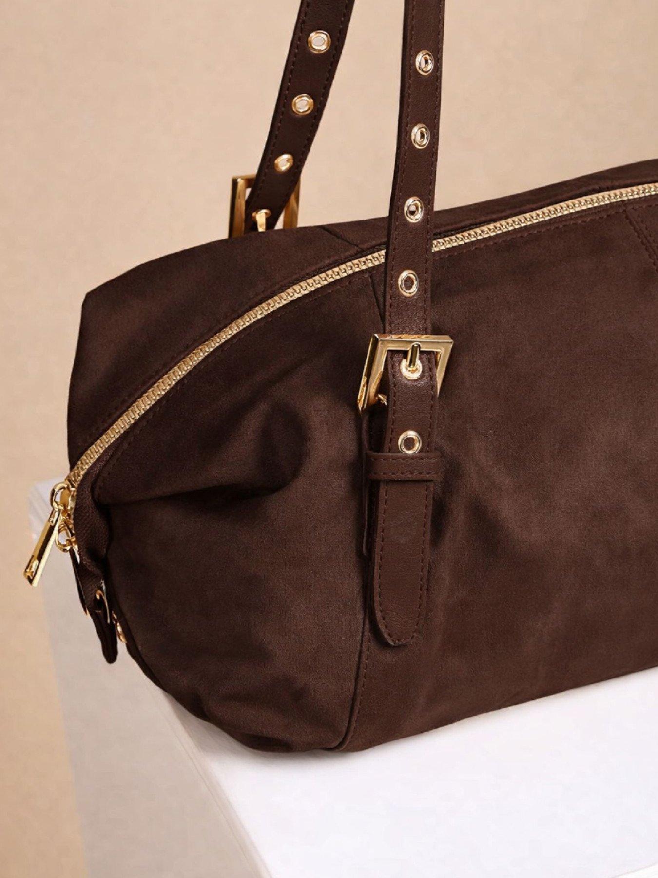 Image 3 of 3 of Little Mistress Choc Slouch Bag