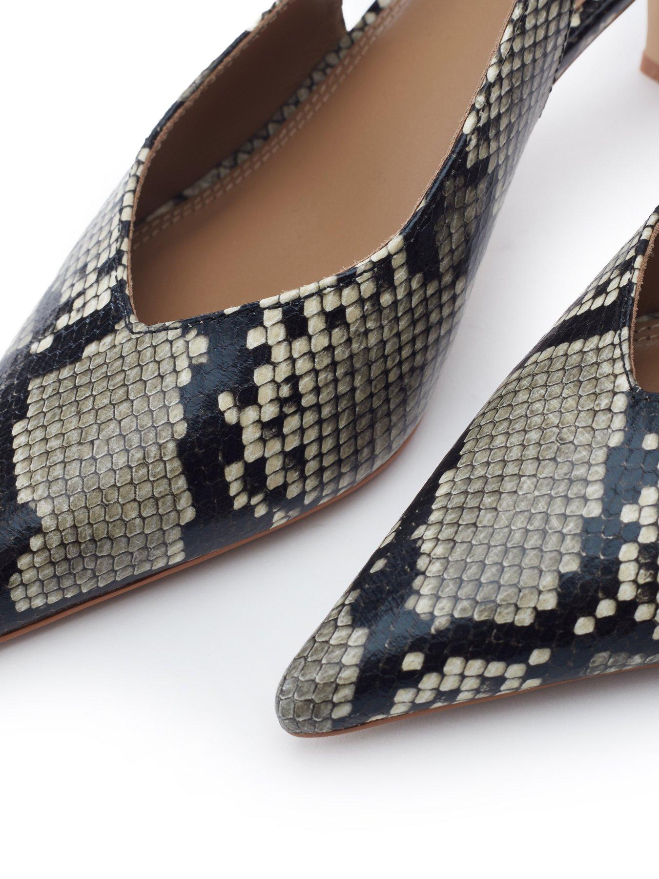 Image 3 of 4 of Moda In Pelle Gallia Pointed Toe Slingback - Grey Mix Snake